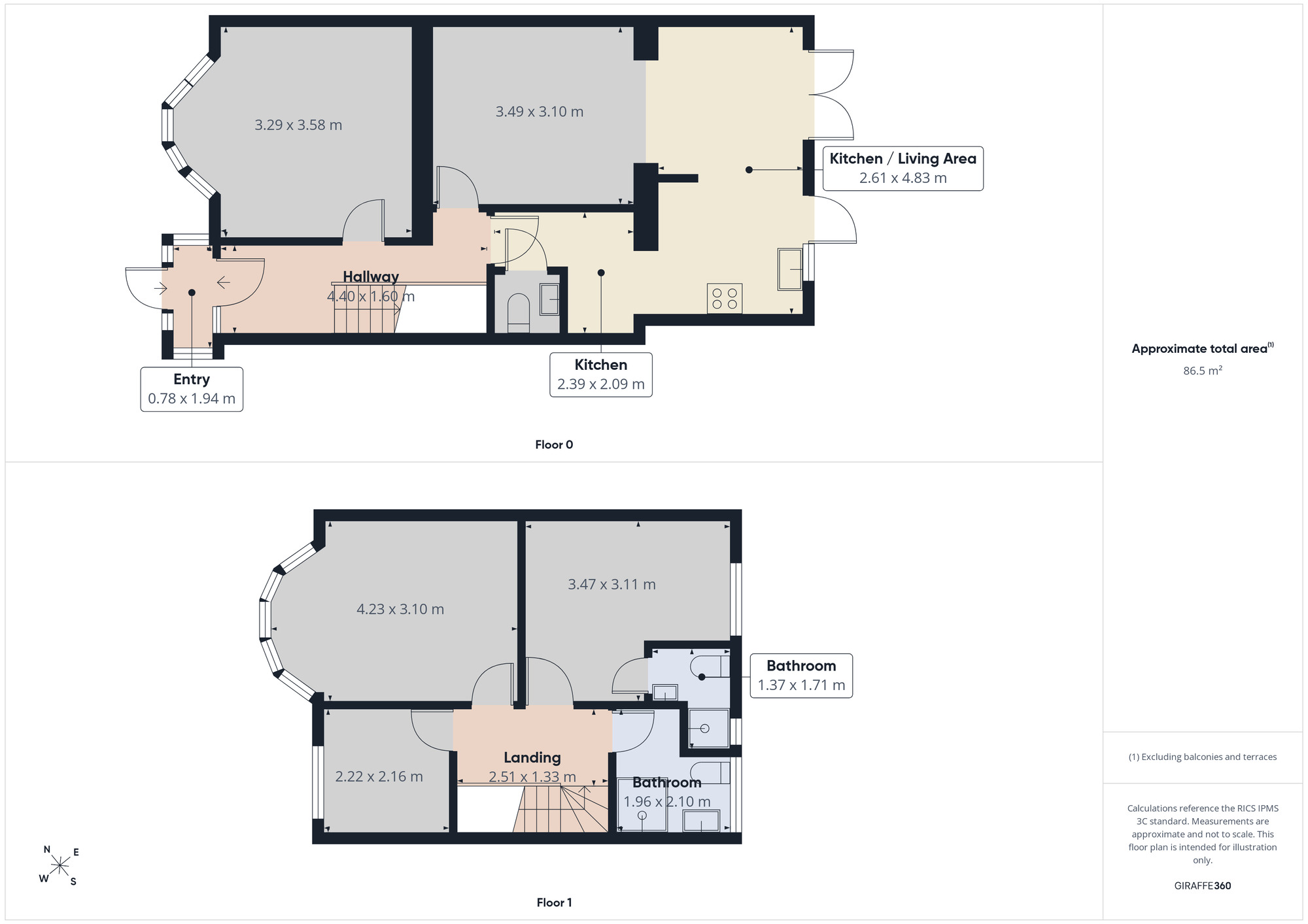 Floorplan of 4 bedroom House to rent, Seymer Road, Romford, RM1