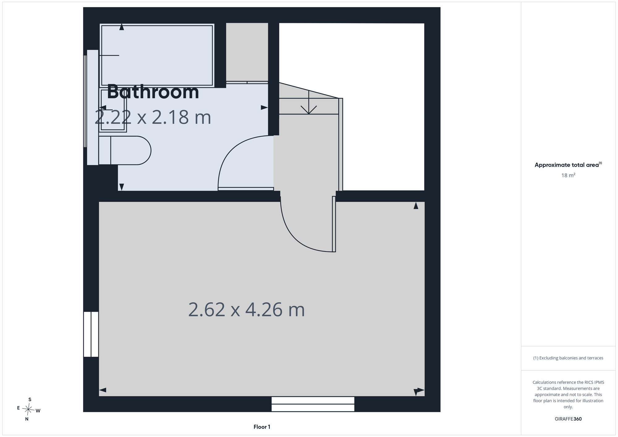 Floorplan of 1 bedroom Semi Detached House to rent, Holden Close, Dagenham, RM8