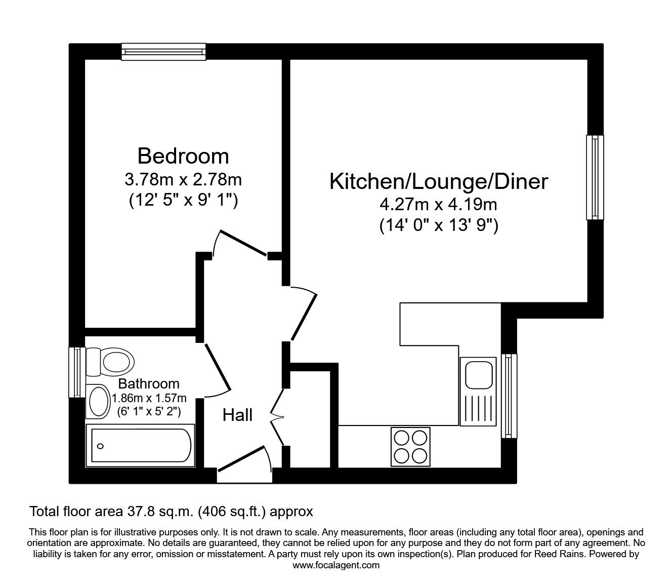 1 bedroom Flat for sale, Progress Drive, Bramley, S66 £34,950