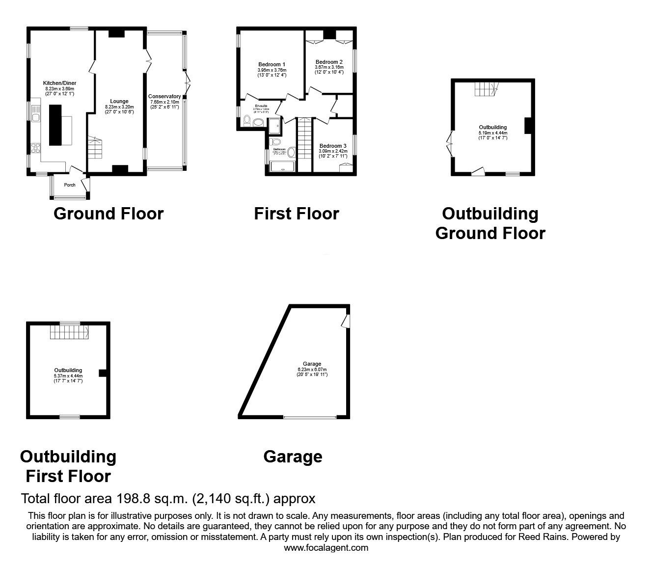Floorplan of 3 bedroom Detached House for sale, Rossiter Road, Rotherham, South Yorkshire, S61