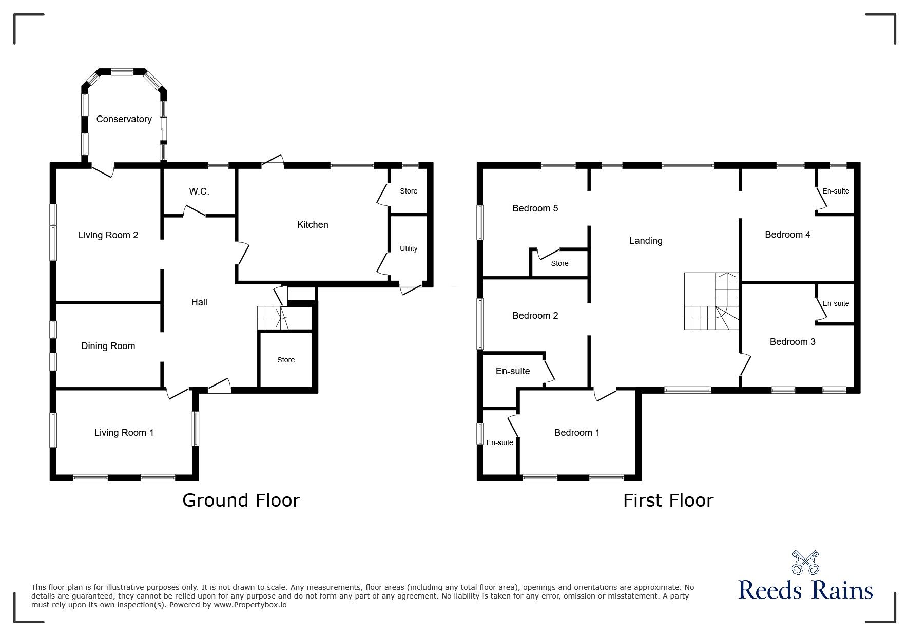 Floorplan of 5 bedroom Detached House to rent, Reneville Road, Rotherham, South Yorkshire, S60