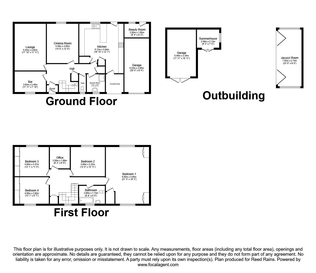 Floorplan of 4 bedroom Detached Bungalow for sale, Rectory Street, Rawmarsh, South Yorkshire, S62
