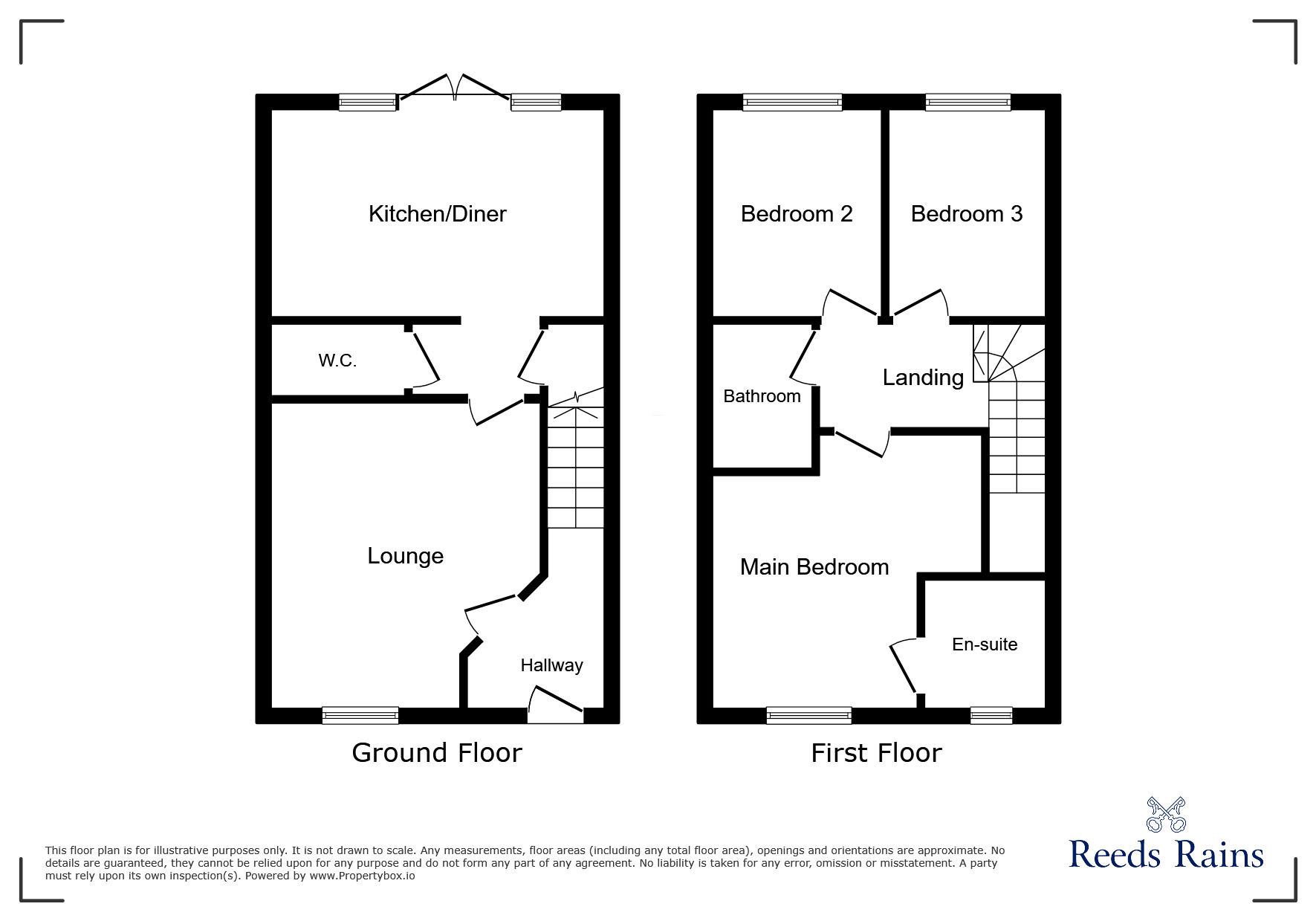 Floorplan of 3 bedroom Semi Detached House for sale, Calver Way, Waverley, South Yorkshire, S60