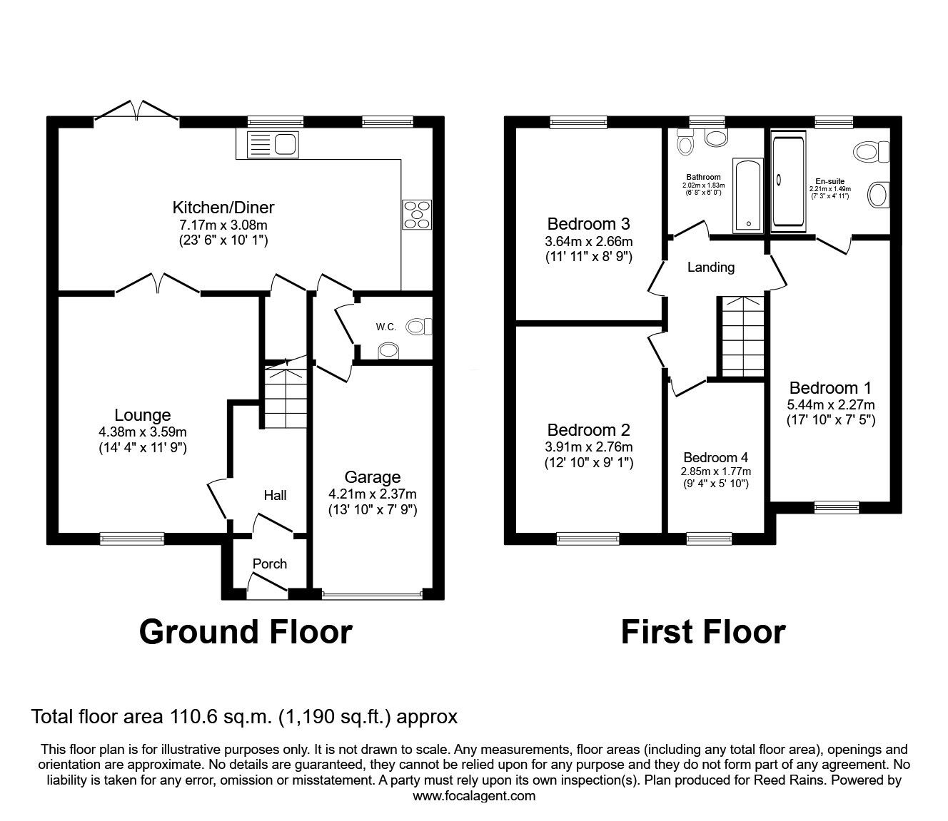 Floorplan of 4 bedroom Semi Detached House for sale, Carr View Road, Rotherham, South Yorkshire, S61
