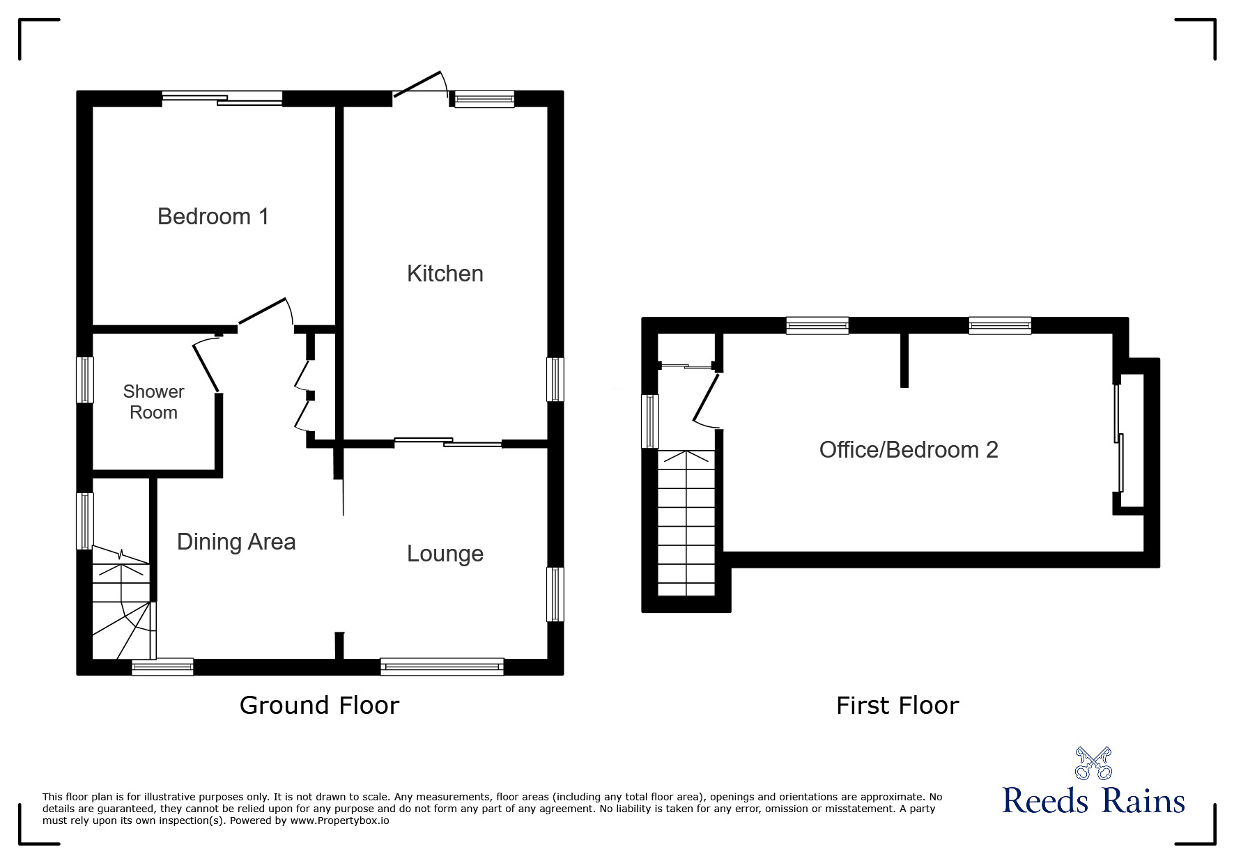 Floorplan of 2 bedroom Detached Bungalow for sale, Benton Way, Rotherham, South Yorkshire, S61