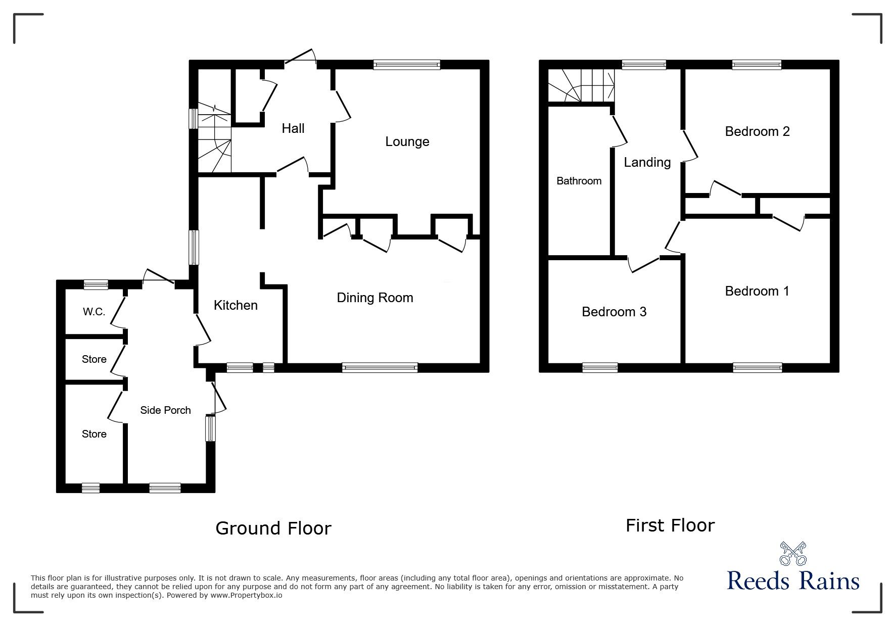 Floorplan of 3 bedroom Semi Detached House for sale, Renway Road, Rotherham, South Yorkshire, S60