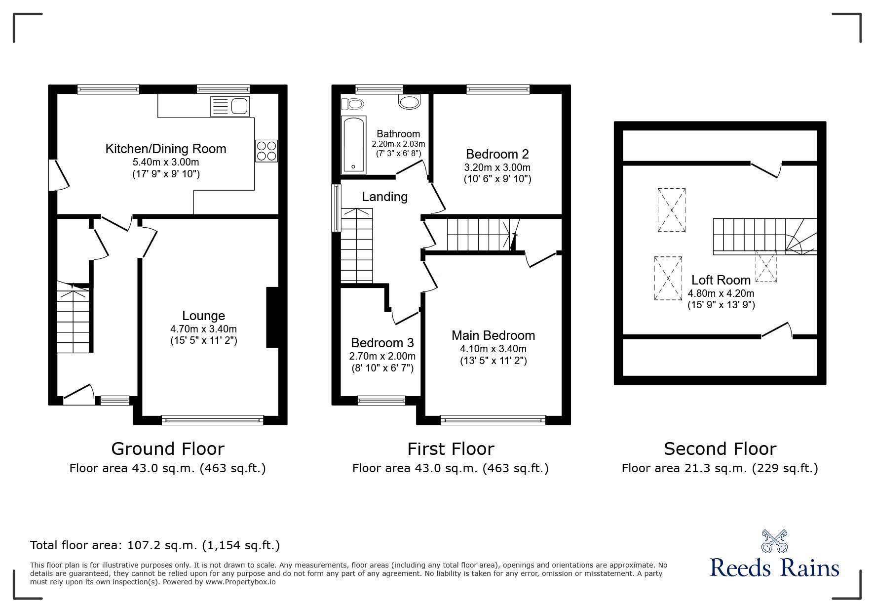 Floorplan of 4 bedroom Semi Detached House for sale, Keppel View Road, Kimberworth, S61