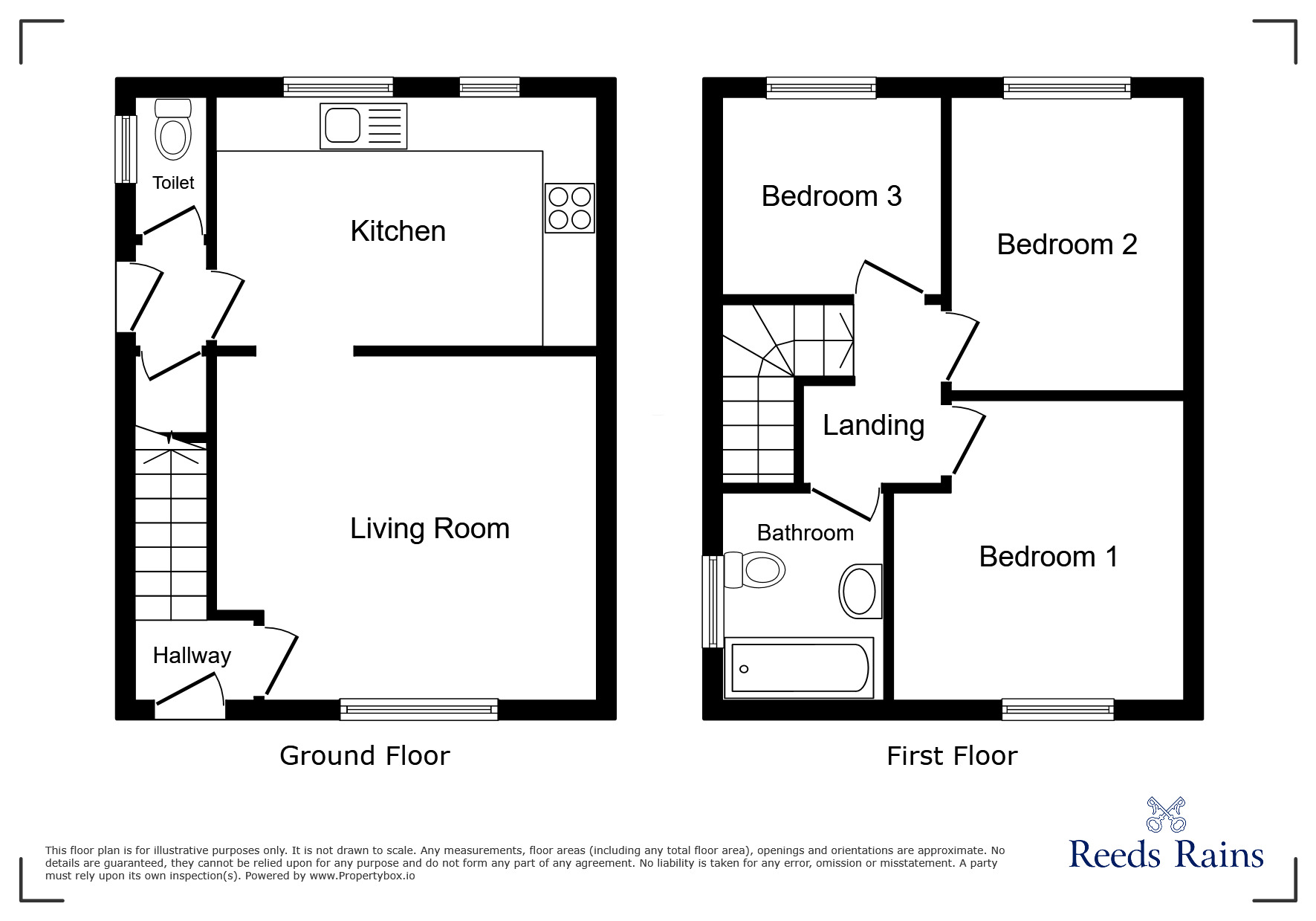 Floorplan of 3 bedroom Semi Detached House to rent, Ingshead Avenue, Rawmarsh, South Yorkshire, S62