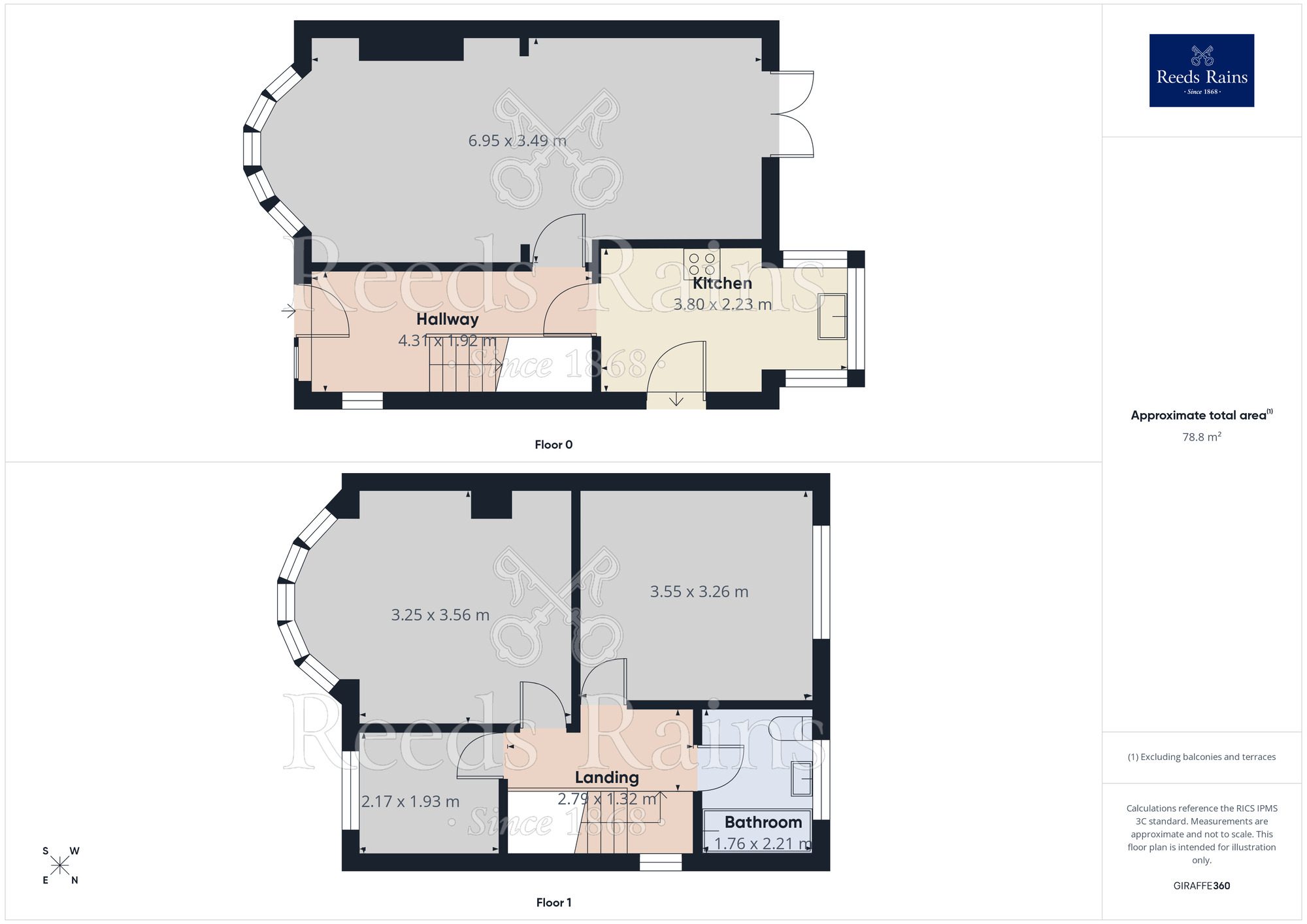 Floorplan of 3 bedroom Semi Detached House for sale, Grange Drive, Hellaby, South Yorkshire, S66