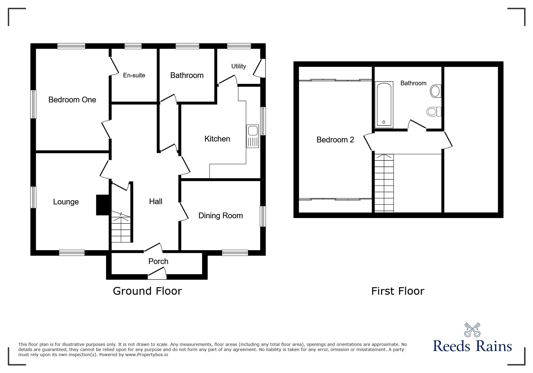Floorplan of 2 bedroom Detached House to rent, Sitwell Drive, Rotherham, South Yorkshire, S60
