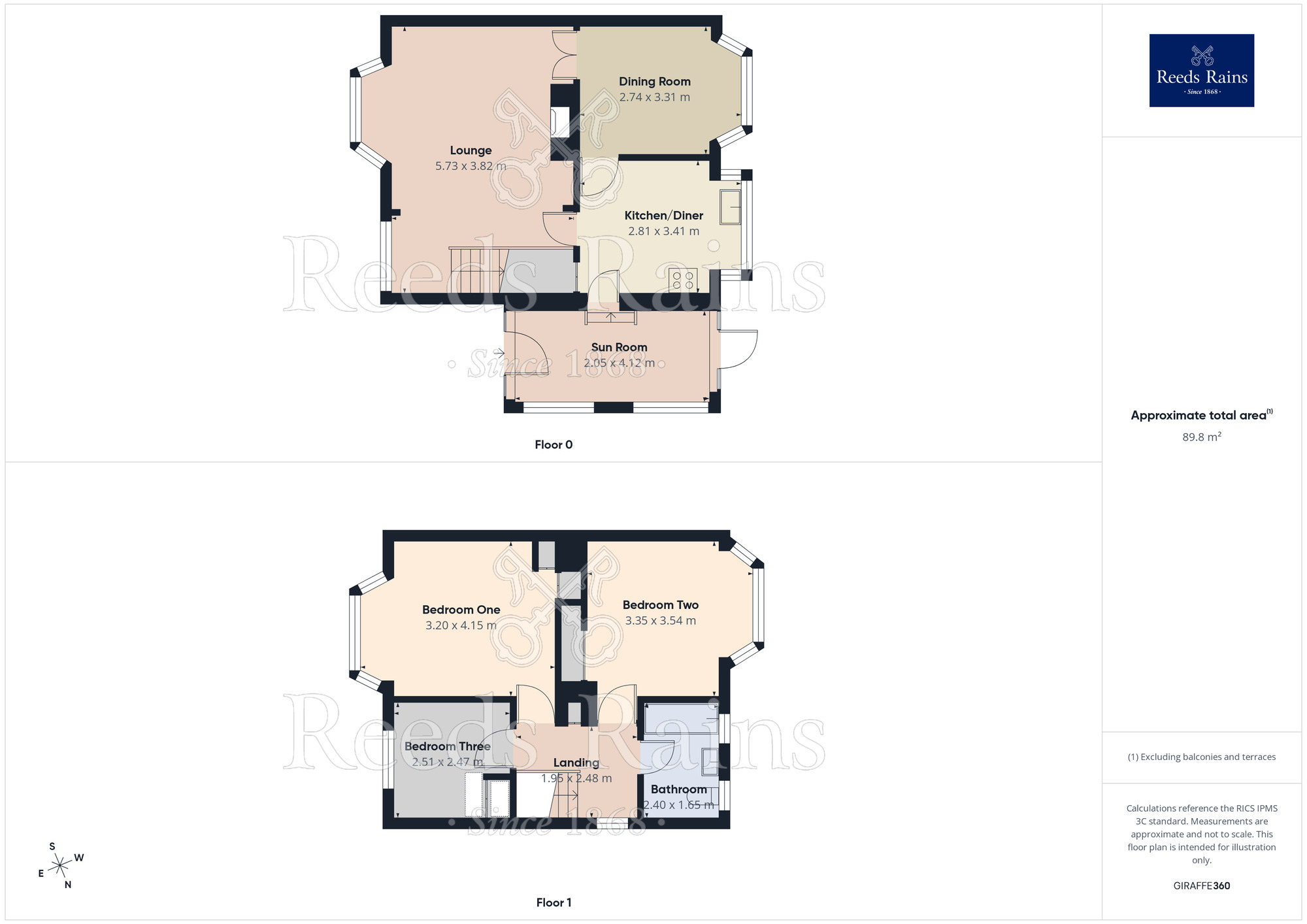 Floorplan of 3 bedroom Semi Detached House for sale, Warde Aldam Crescent, Wickersley, South Yorkshire, S66