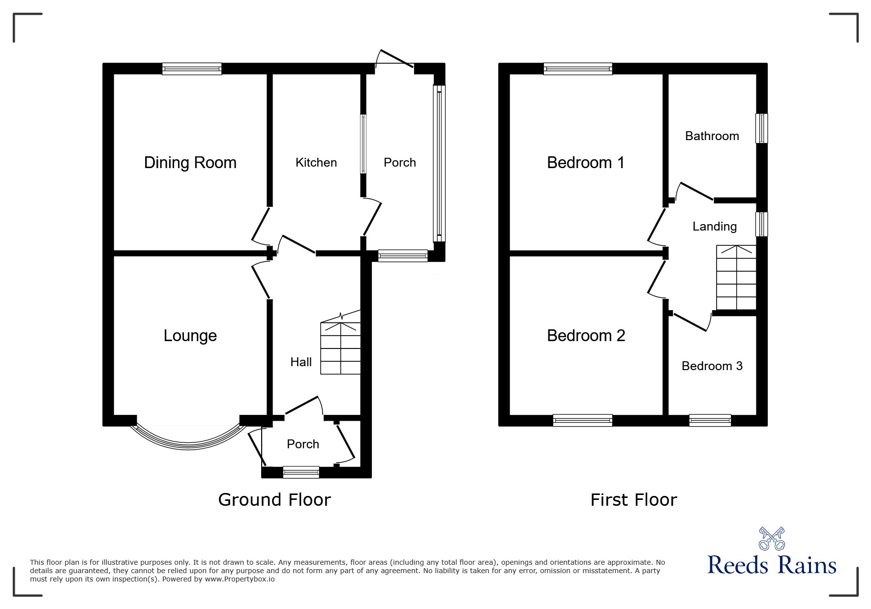 Floorplan of 3 bedroom Semi Detached House for sale, Boswell Street, Rotherham, South Yorkshire, S65