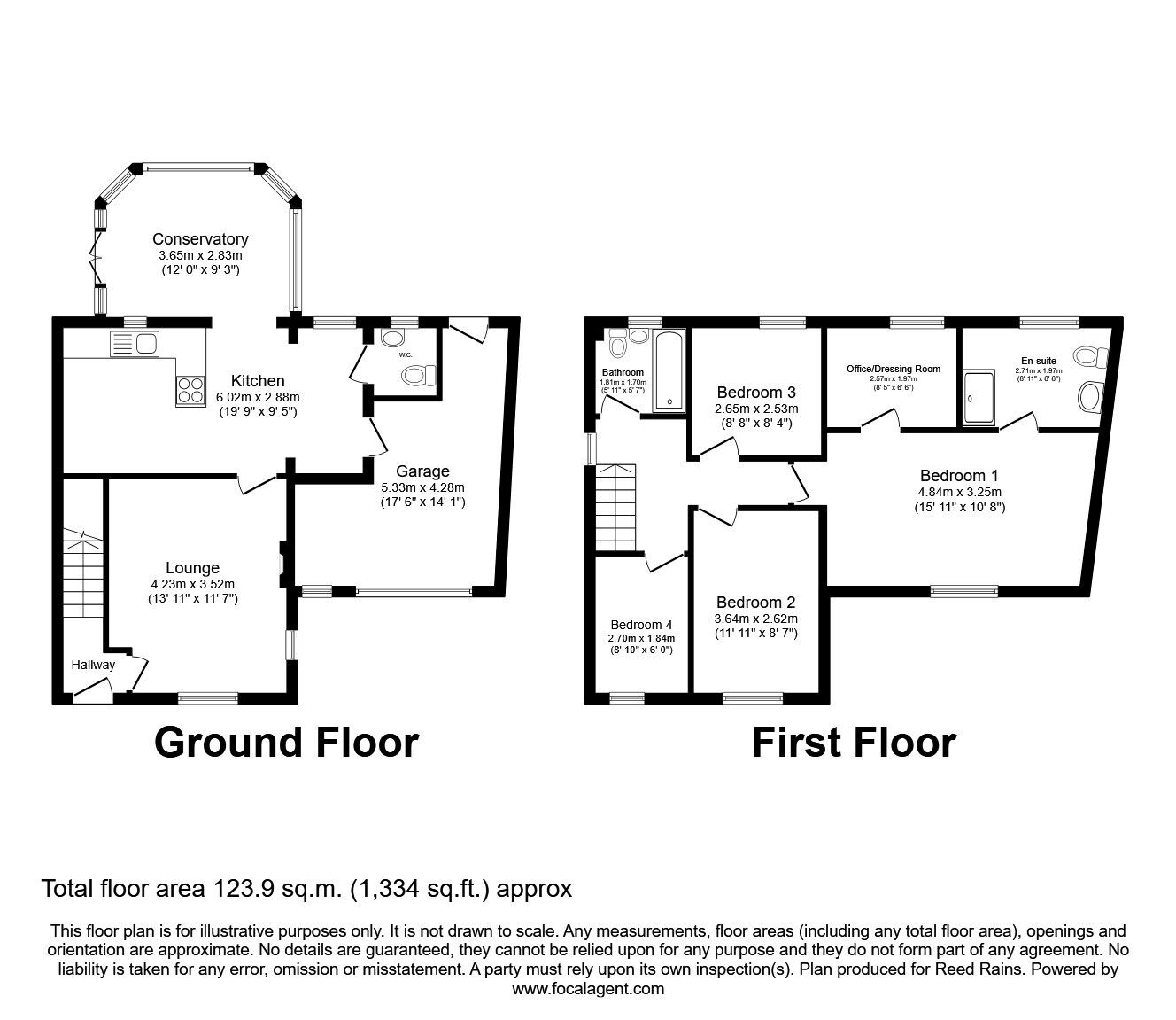 Floorplan of 4 bedroom Detached House for sale, Wagon Road, Rotherham, South Yorkshire, S61