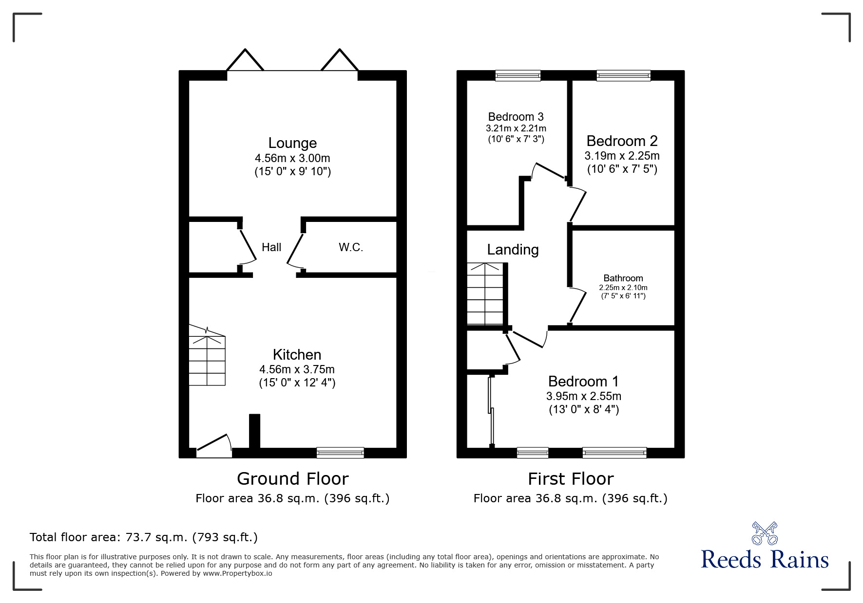 Floorplan of 3 bedroom Semi Detached House to rent, Hawes Way, Waverley, South Yorkshire, S60