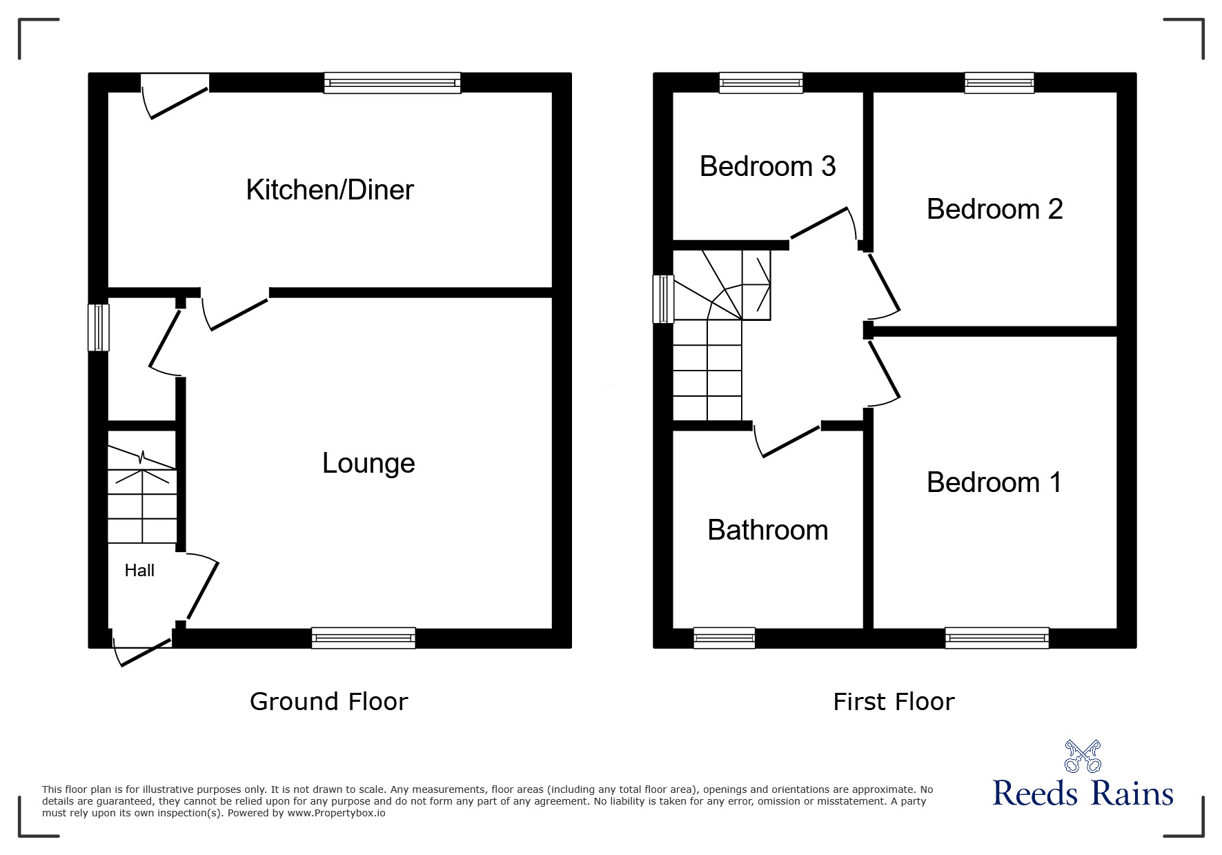 Floorplan of 3 bedroom Semi Detached House for sale, Wordsworth Drive, Rotherham, South Yorkshire, S65