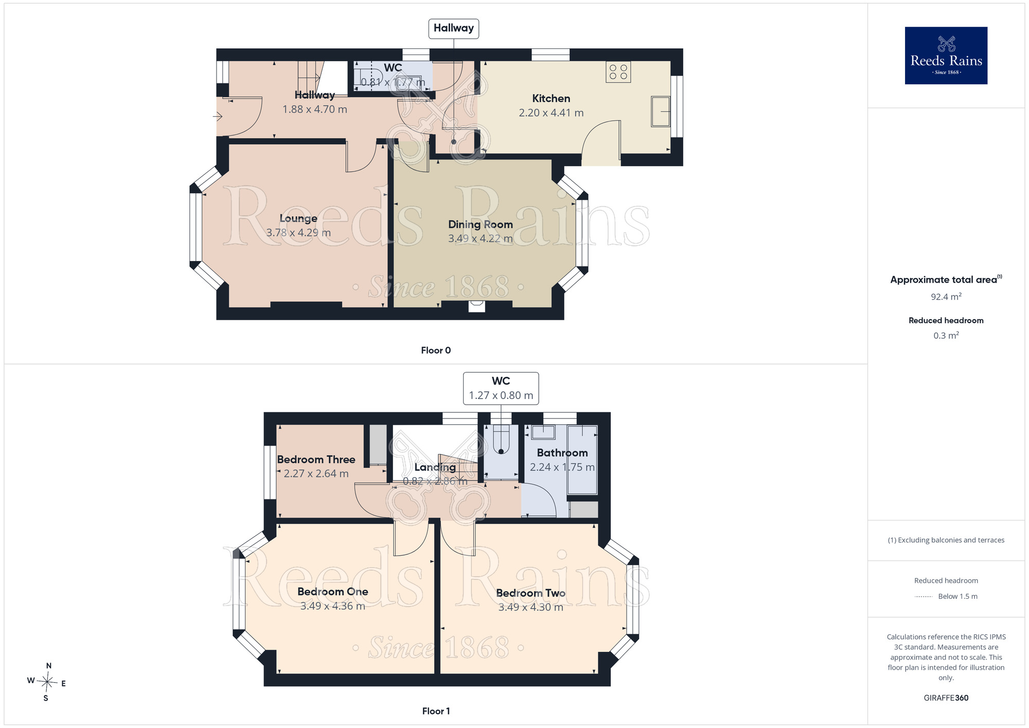 Floorplan of 3 bedroom Detached House for sale, Herringthorpe Valley Road, South Yorkshire, S65