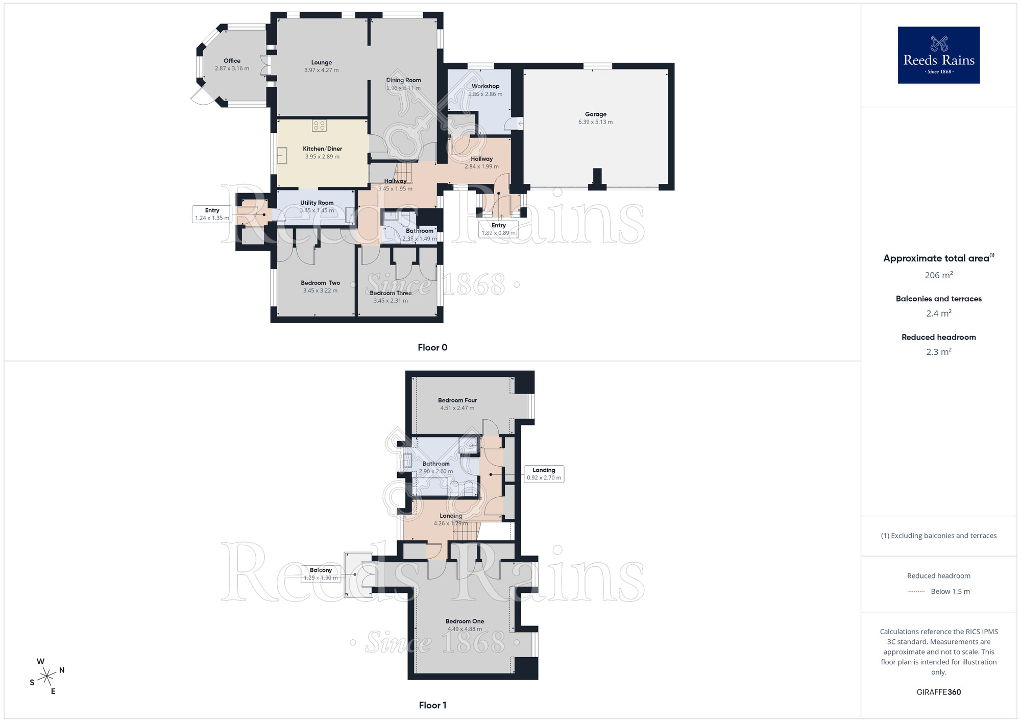 Floorplan of 4 bedroom Detached House for sale, Upper Wortley Road, Thorpe Hesley, South Yorkshire, S61