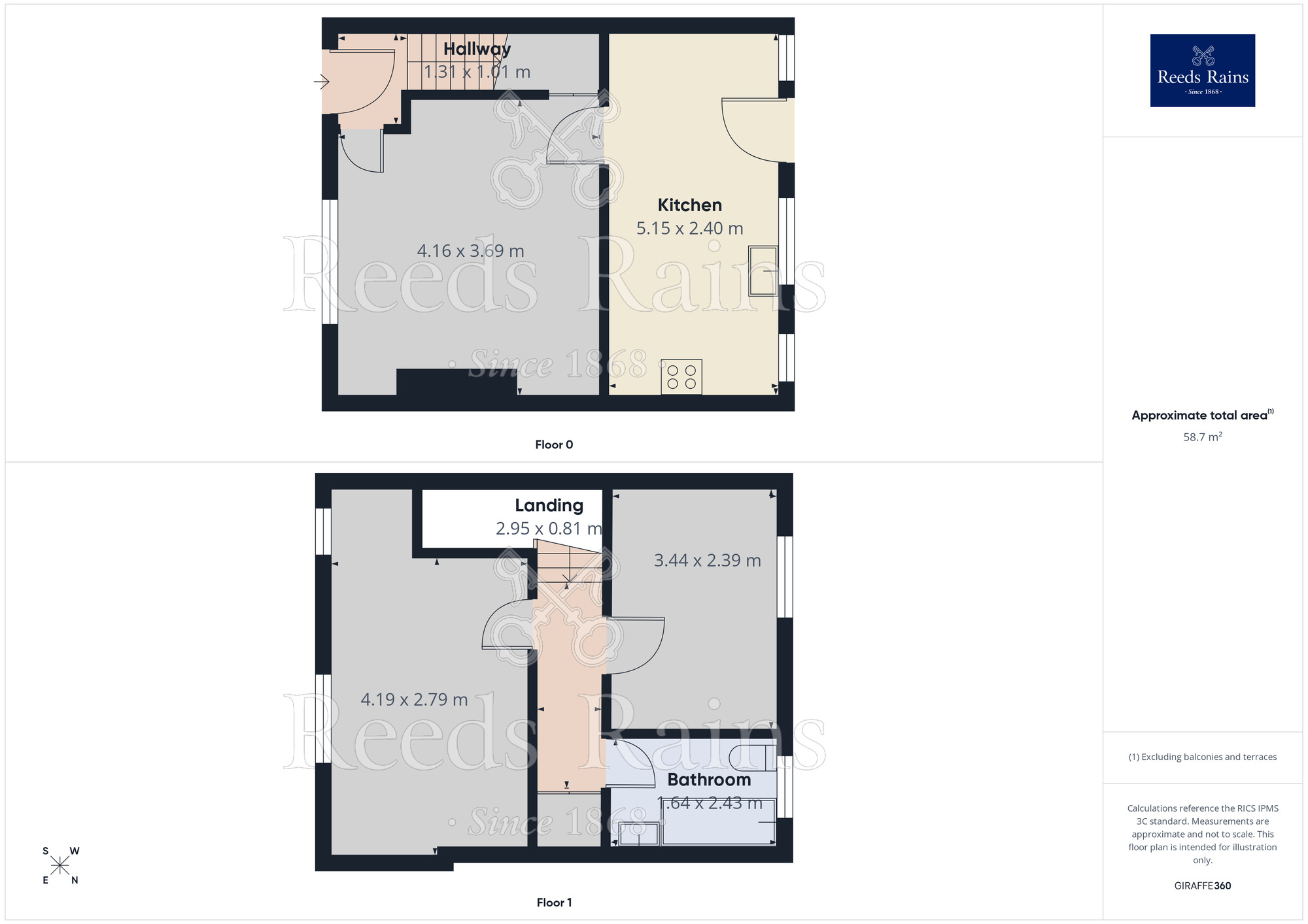 Floorplan of 2 bedroom Mid Terrace House for sale, Thornton Street, Rotherham, South Yorkshire, S61