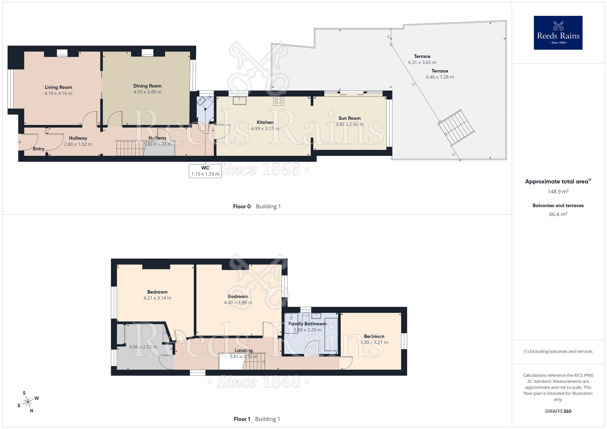 Floorplan of 4 bedroom Detached House for sale, Westfield Road, Parkgate, Rotherham, S62