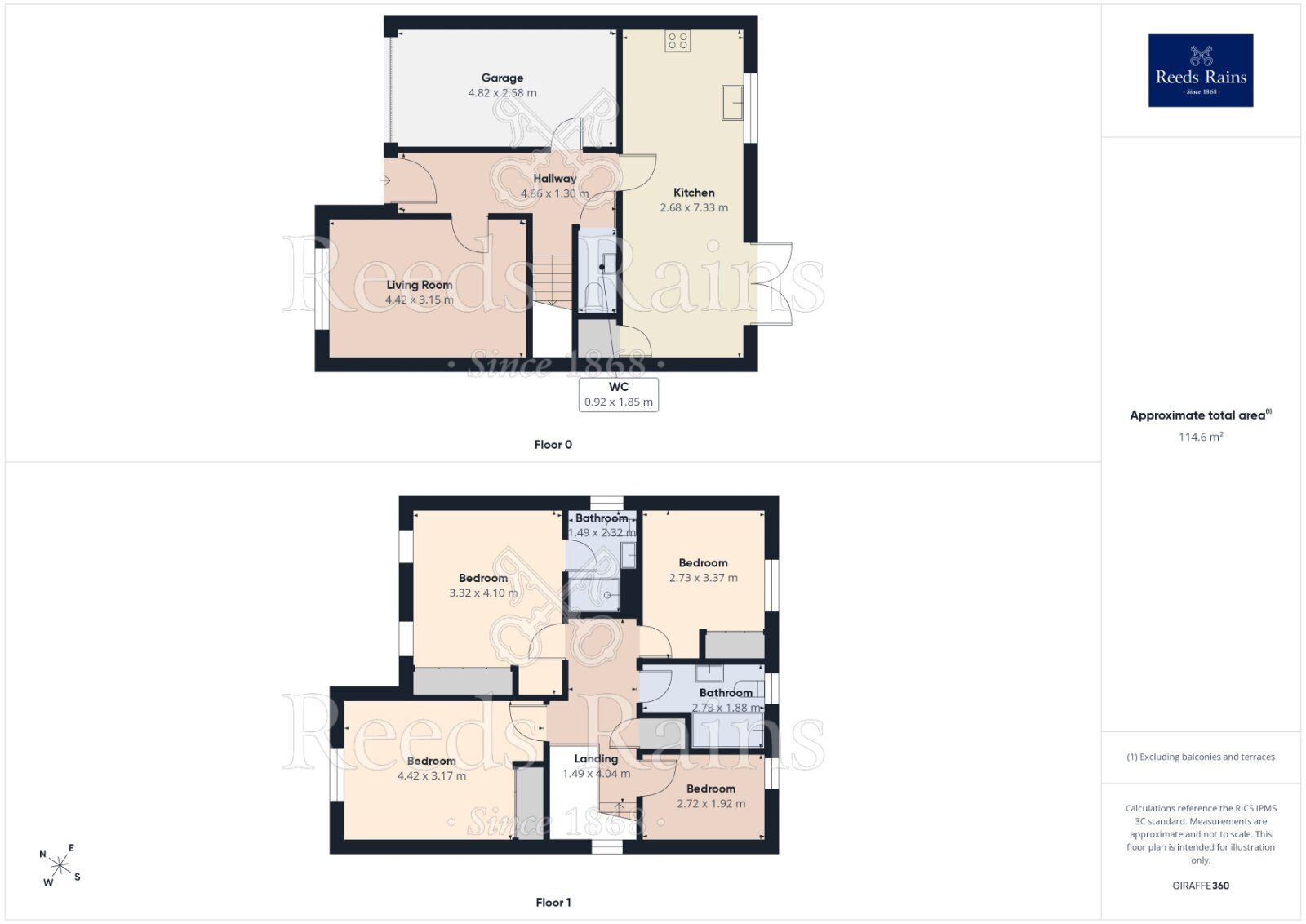 Floorplan of 4 bedroom Detached House for sale, Willow Tree Way, Wickersley, South Yorkshire, S66