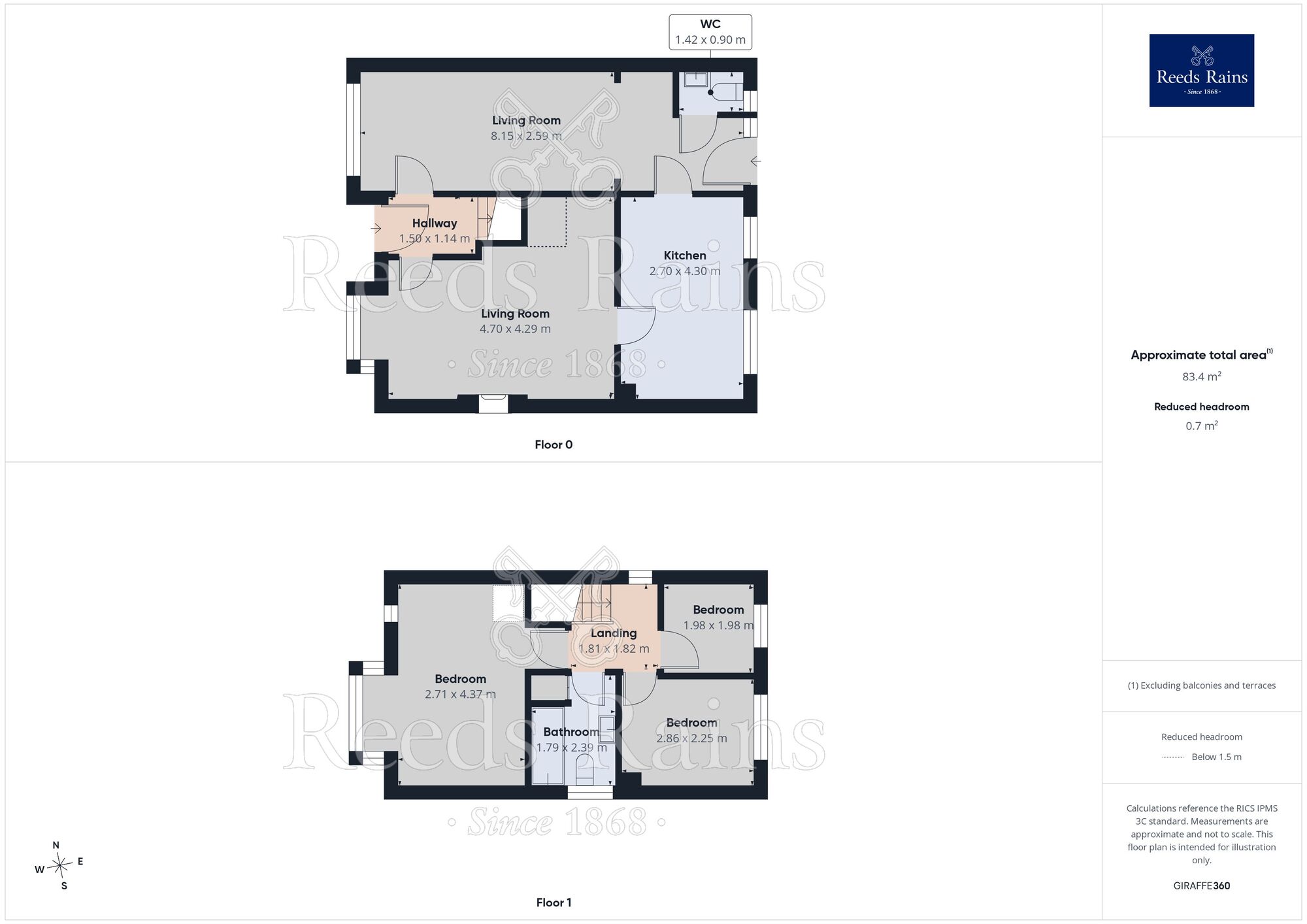 Floorplan of 3 bedroom Link Detached House for sale, St. Johns Court, Sunnyside, South Yorkshire, S66