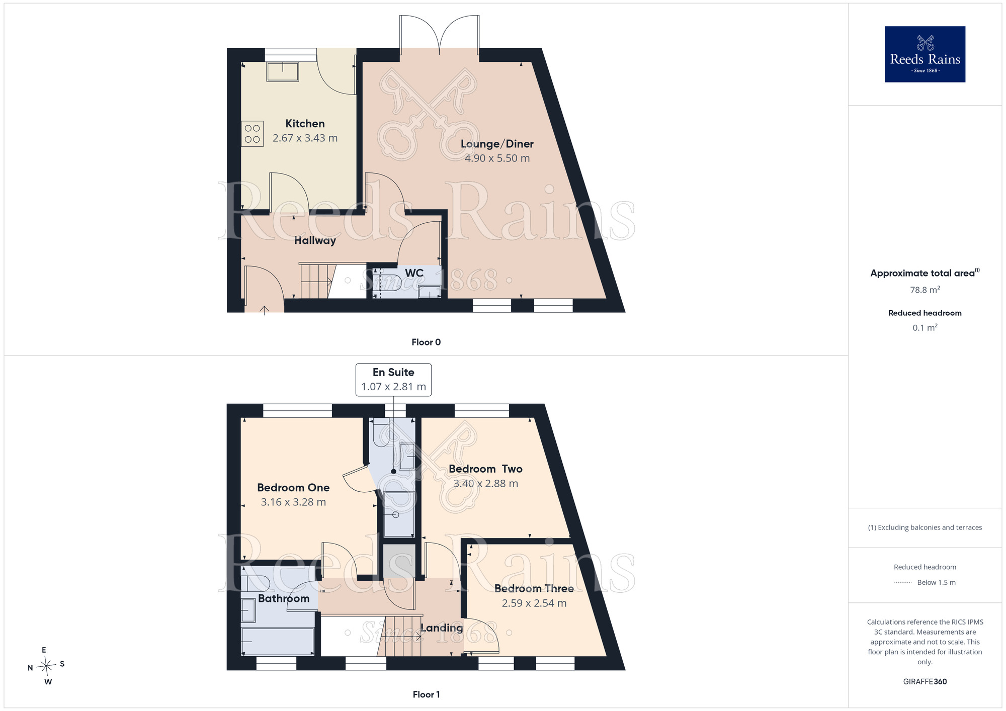 Floorplan of 3 bedroom Semi Detached House for sale, Malvern Drive, Sunnyside, South Yorkshire, S66
