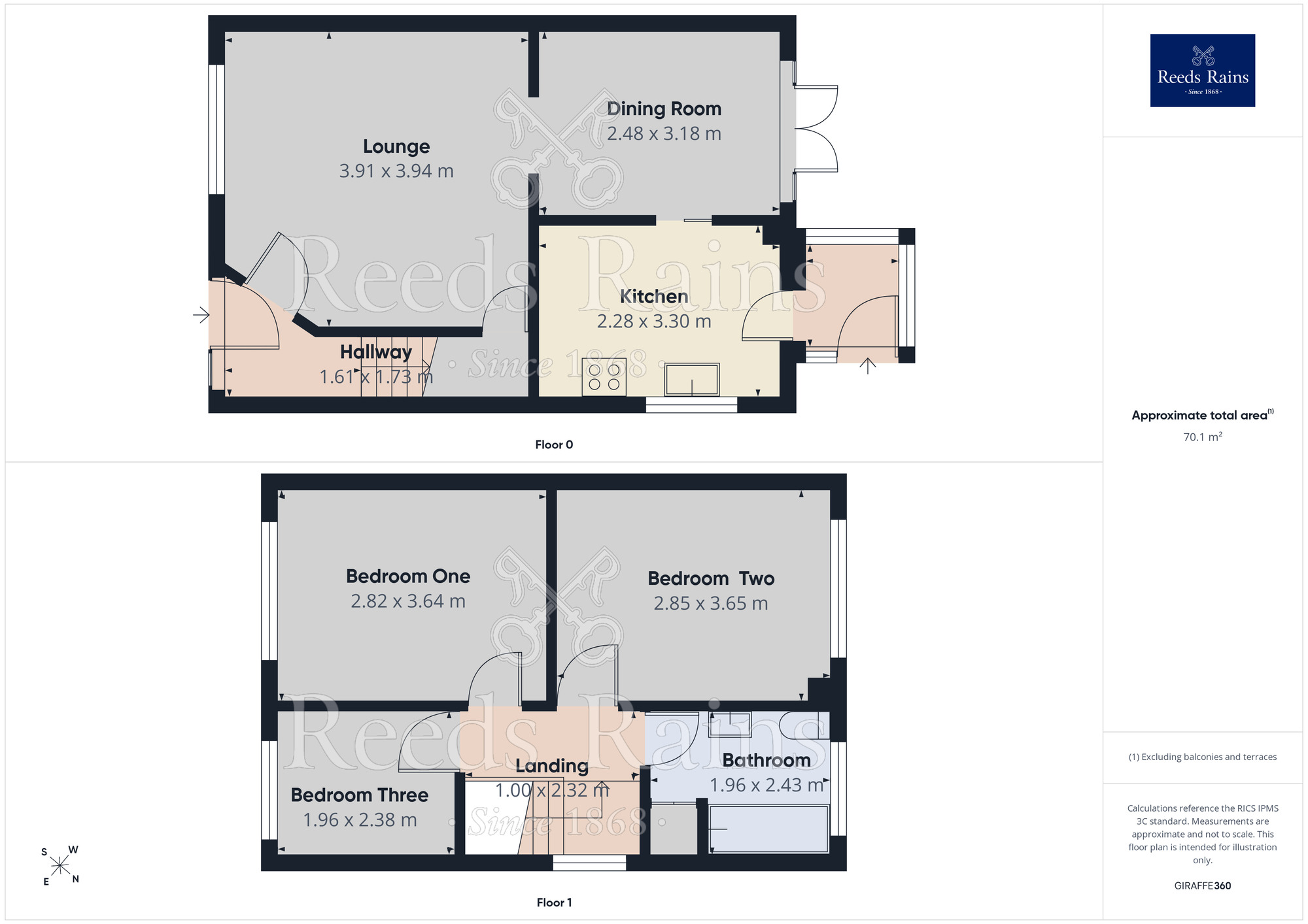 Floorplan of 3 bedroom Semi Detached House to rent, Progress Drive, Bramley, South Yorkshire, S66