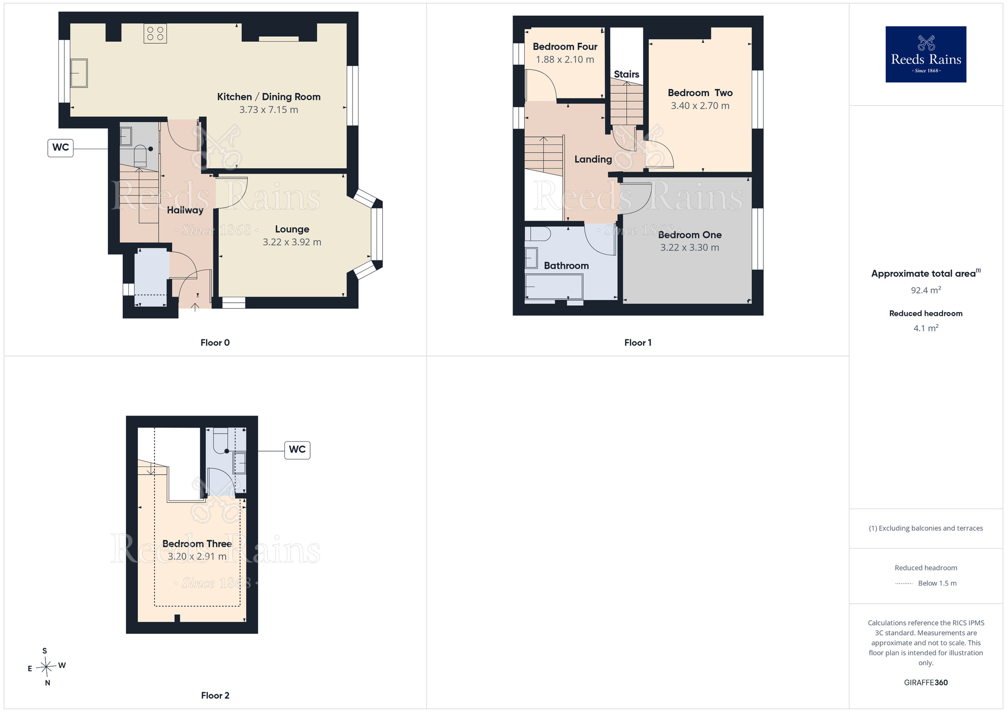 Floorplan of 4 bedroom Semi Detached House for sale, Park Lane, Thrybergh, South Yorkshire, S65