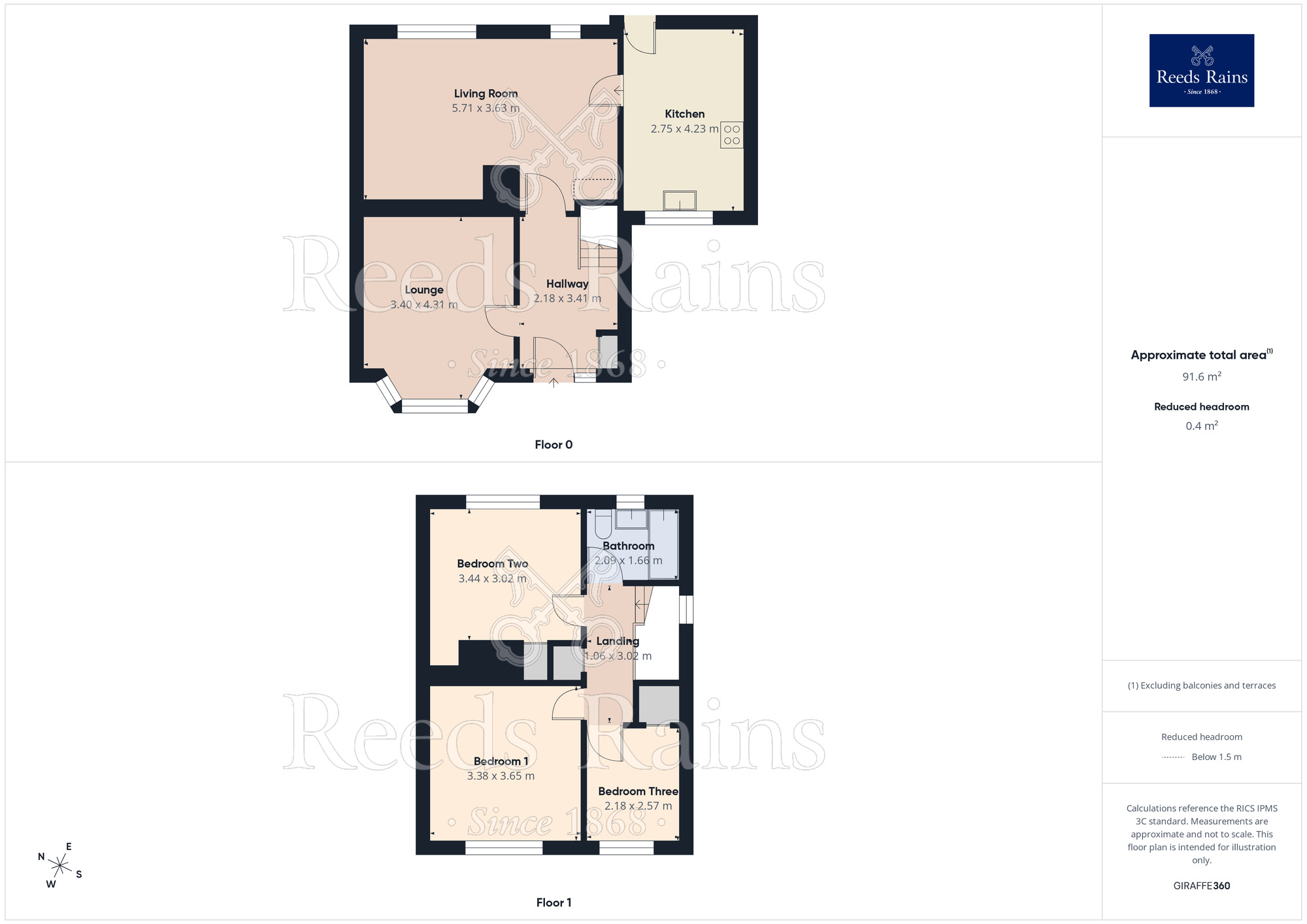 Floorplan of 3 bedroom Semi Detached House for sale, Wade Close, Rotherham, South Yorkshire, S60