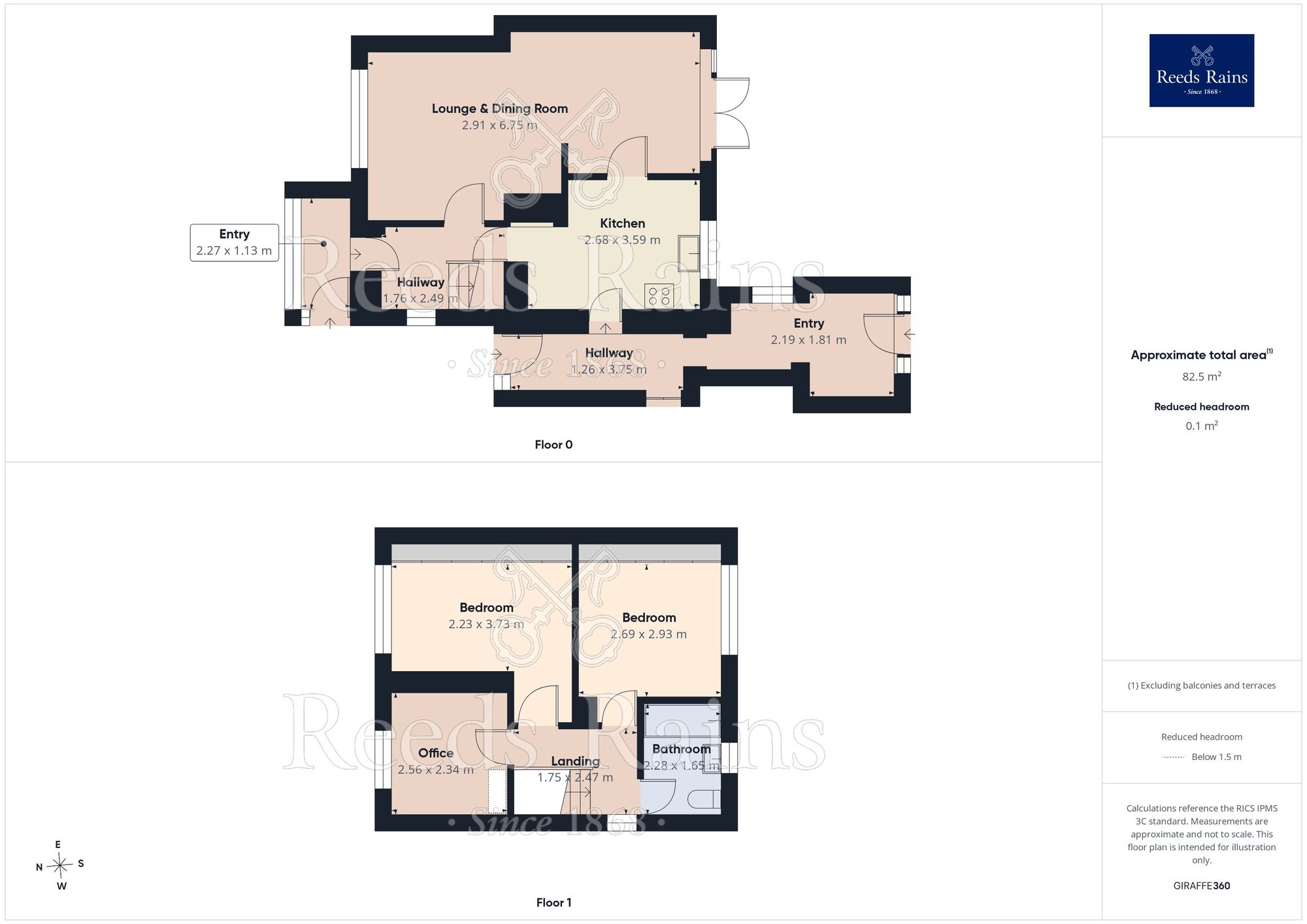 Floorplan of 3 bedroom Semi Detached House for sale, Treetown Crescent, Treeton, South Yorkshire, S60