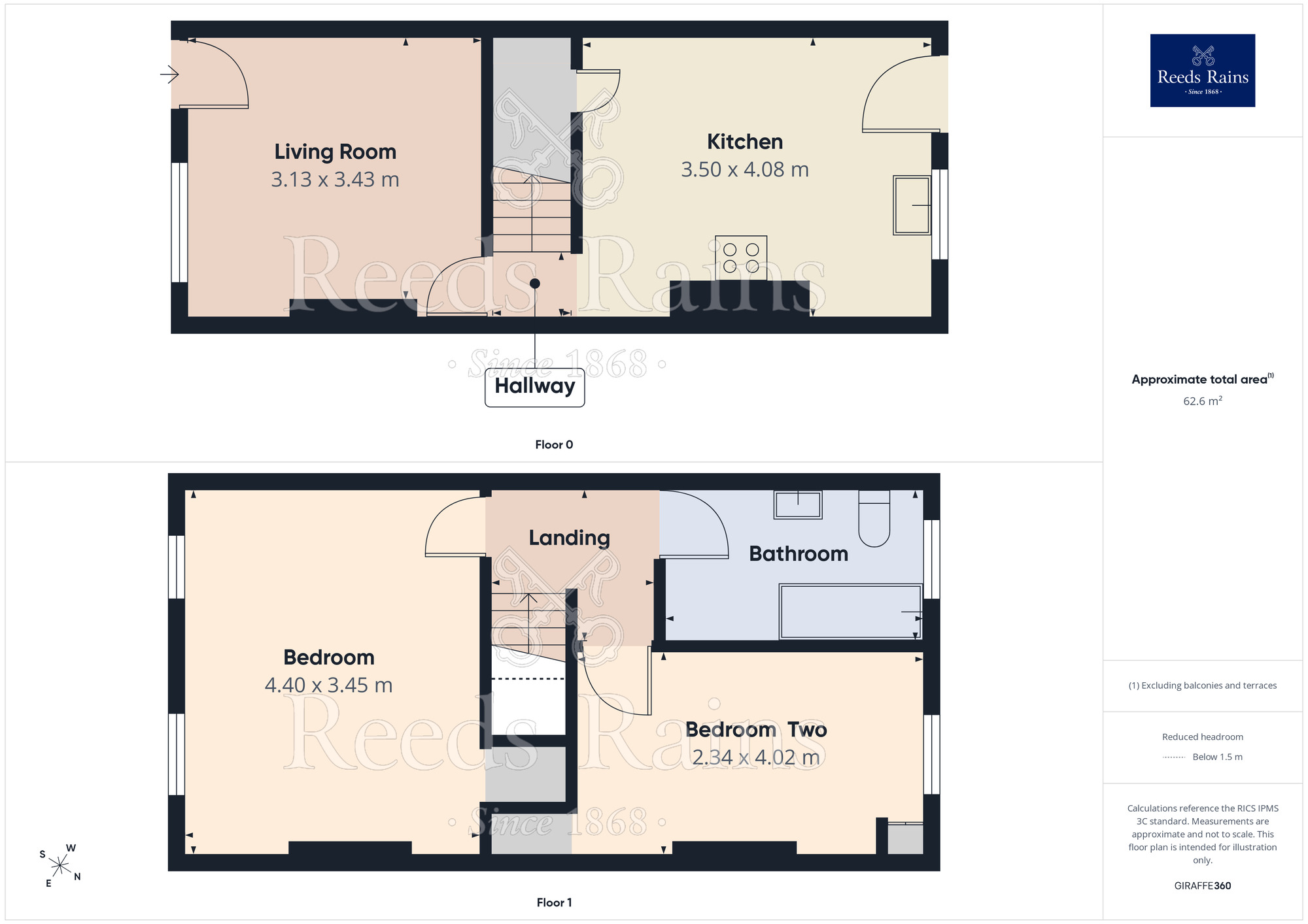 Floorplan of 2 bedroom Mid Terrace House for sale, Albany Street, Rotherham, South Yorkshire, S65