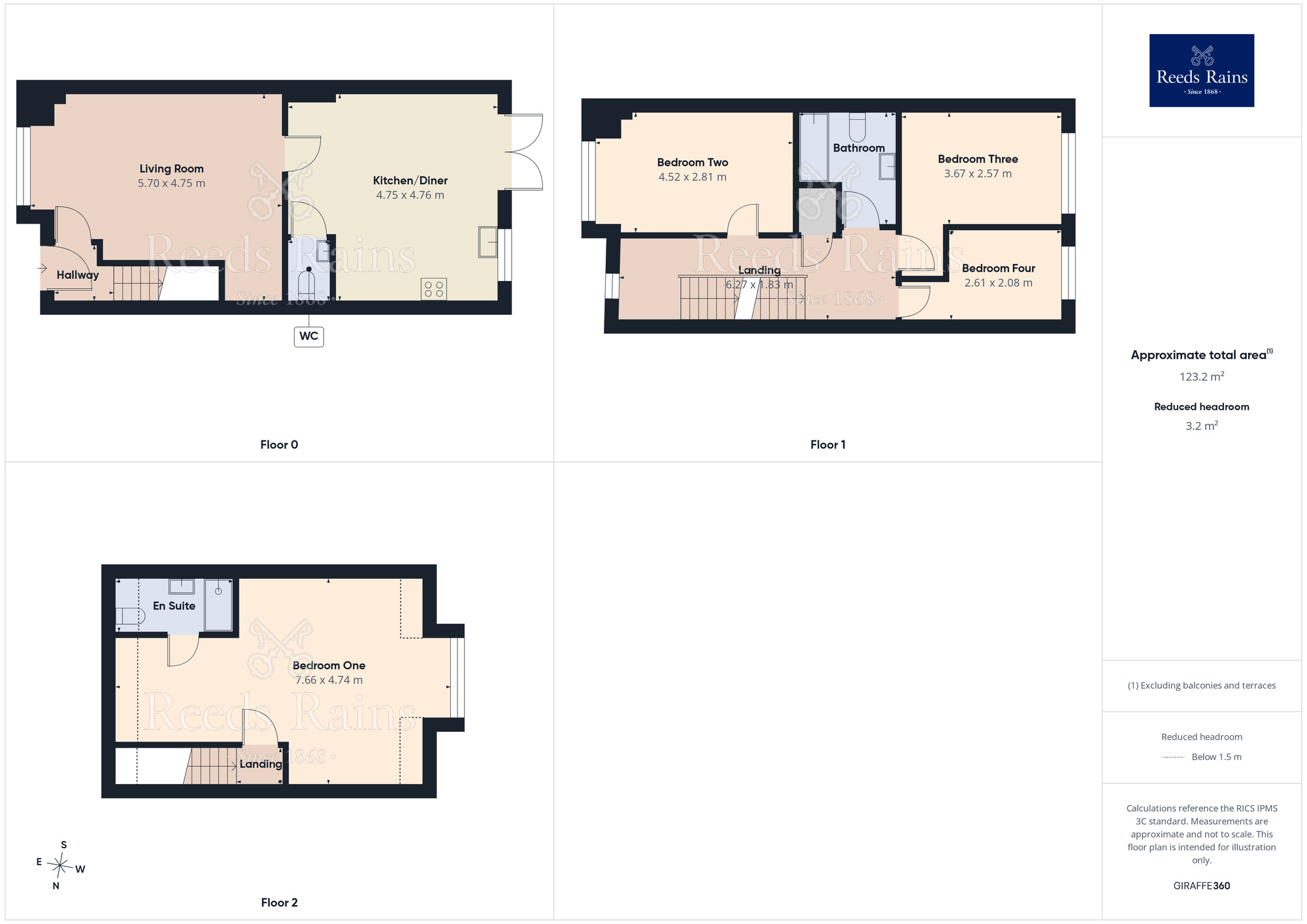Floorplan of 4 bedroom Mid Terrace House for sale, Moor Lane South, Ravenfield, South Yorkshire, S65