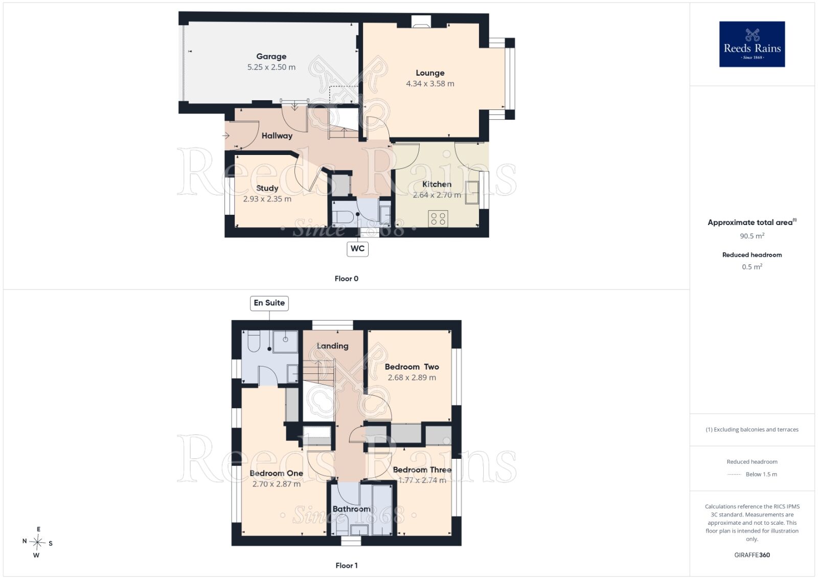 Floorplan of 3 bedroom Detached House for sale, Carlton Road, Rawmarsh, South Yorkshire, S62