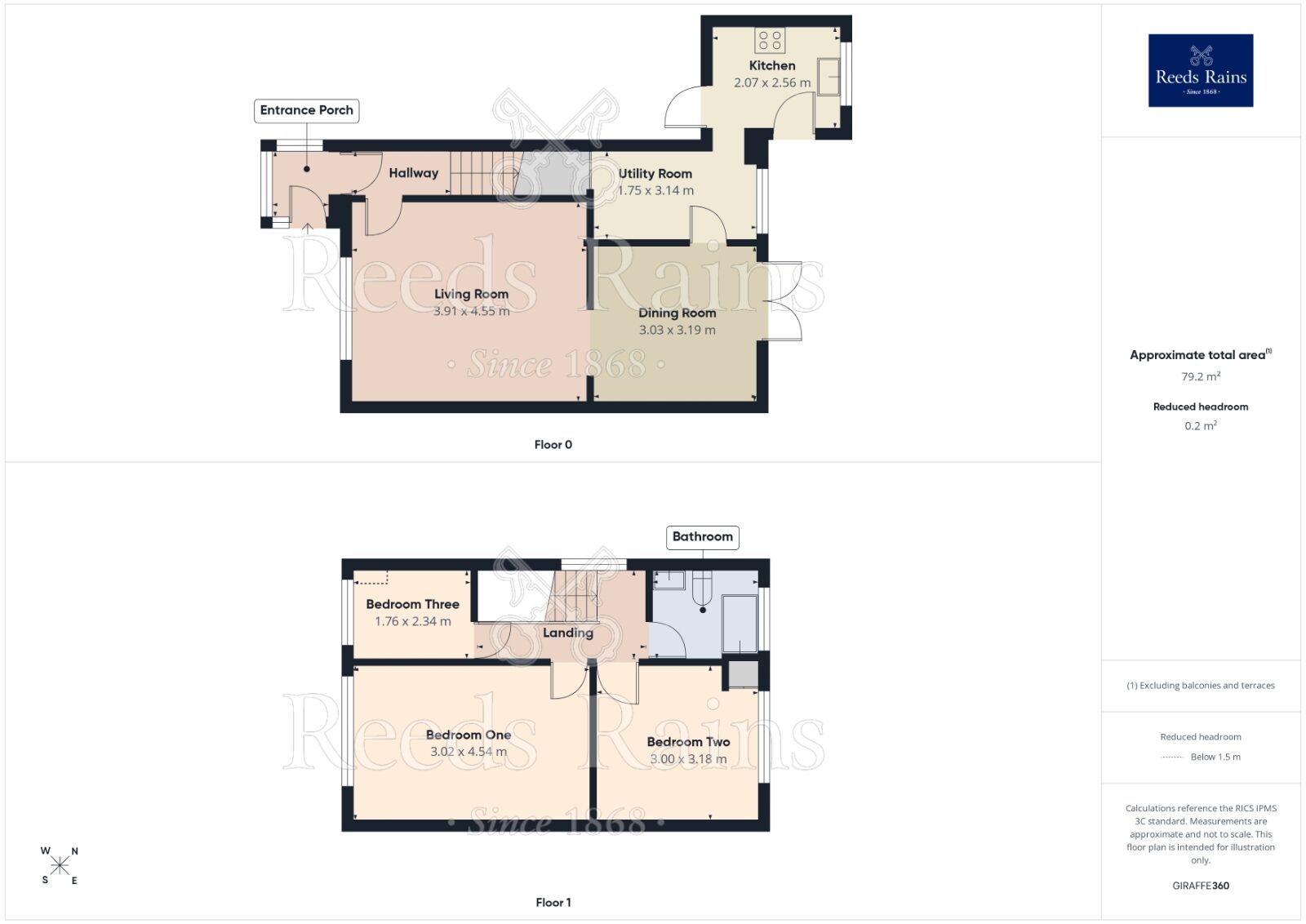 Floorplan of 3 bedroom Semi Detached House for sale, Farm View Road, Rotherham, South Yorkshire, S61