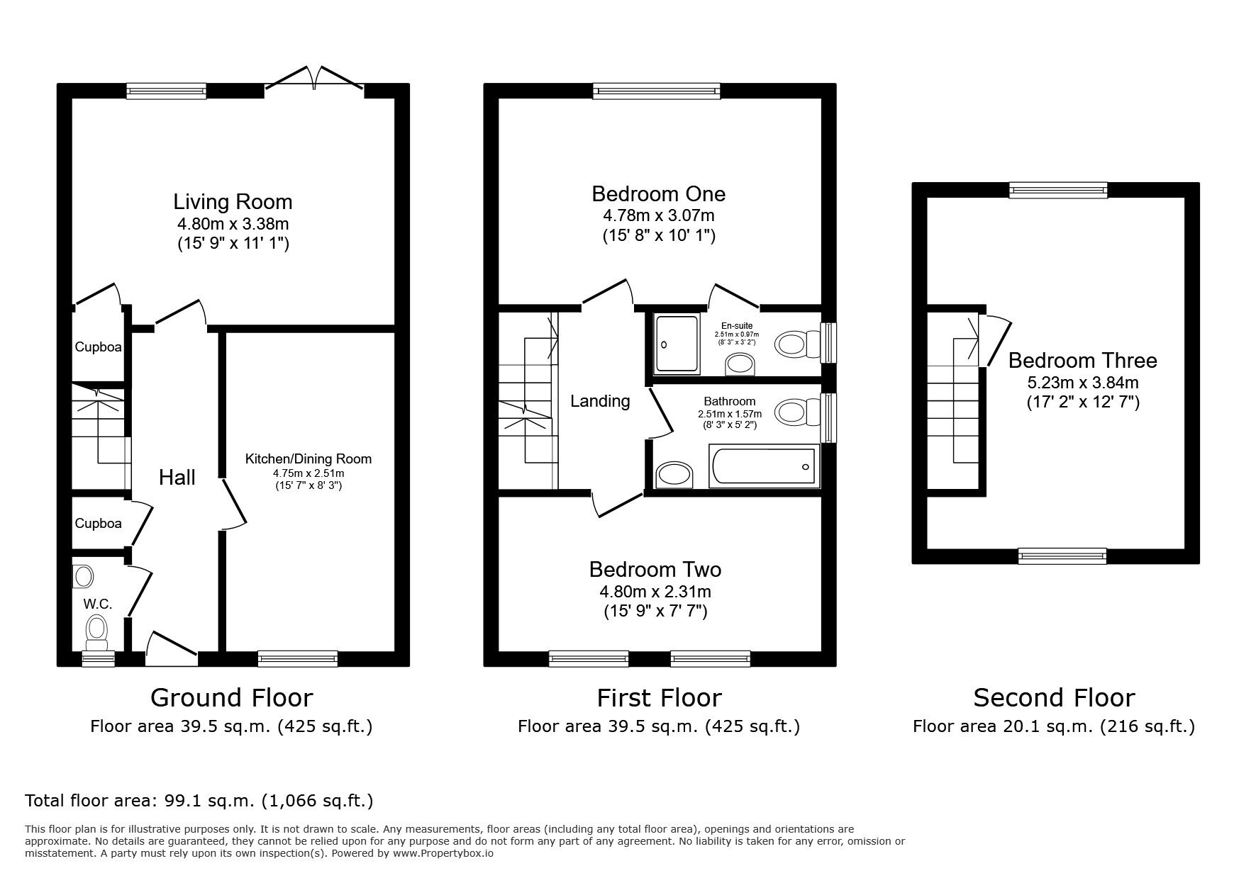 Floorplan of 3 bedroom Semi Detached House to rent, Chapel Lane, Westfield, East Sussex, TN35