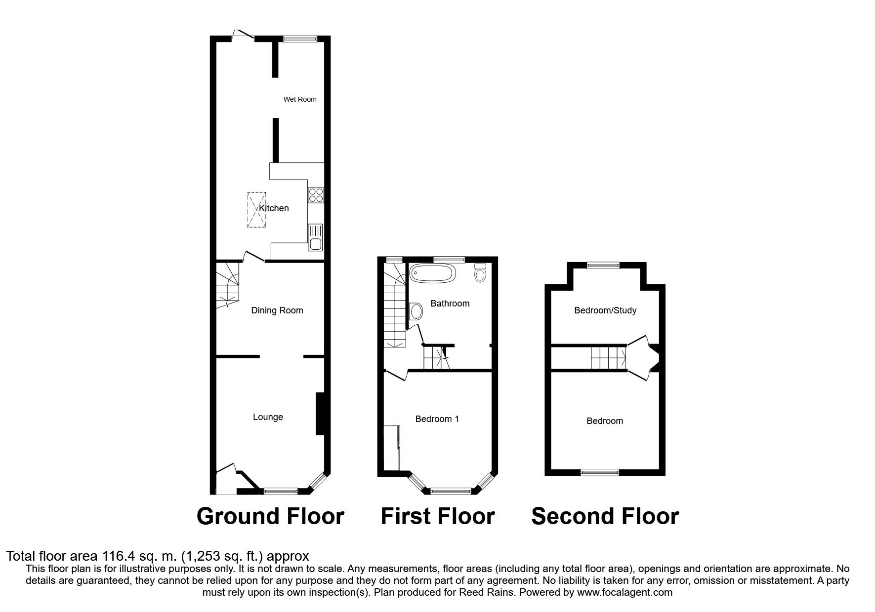 3 bedroom Mid Terrace House for sale, Winchelsea Road, Rye, TN31 £375,000