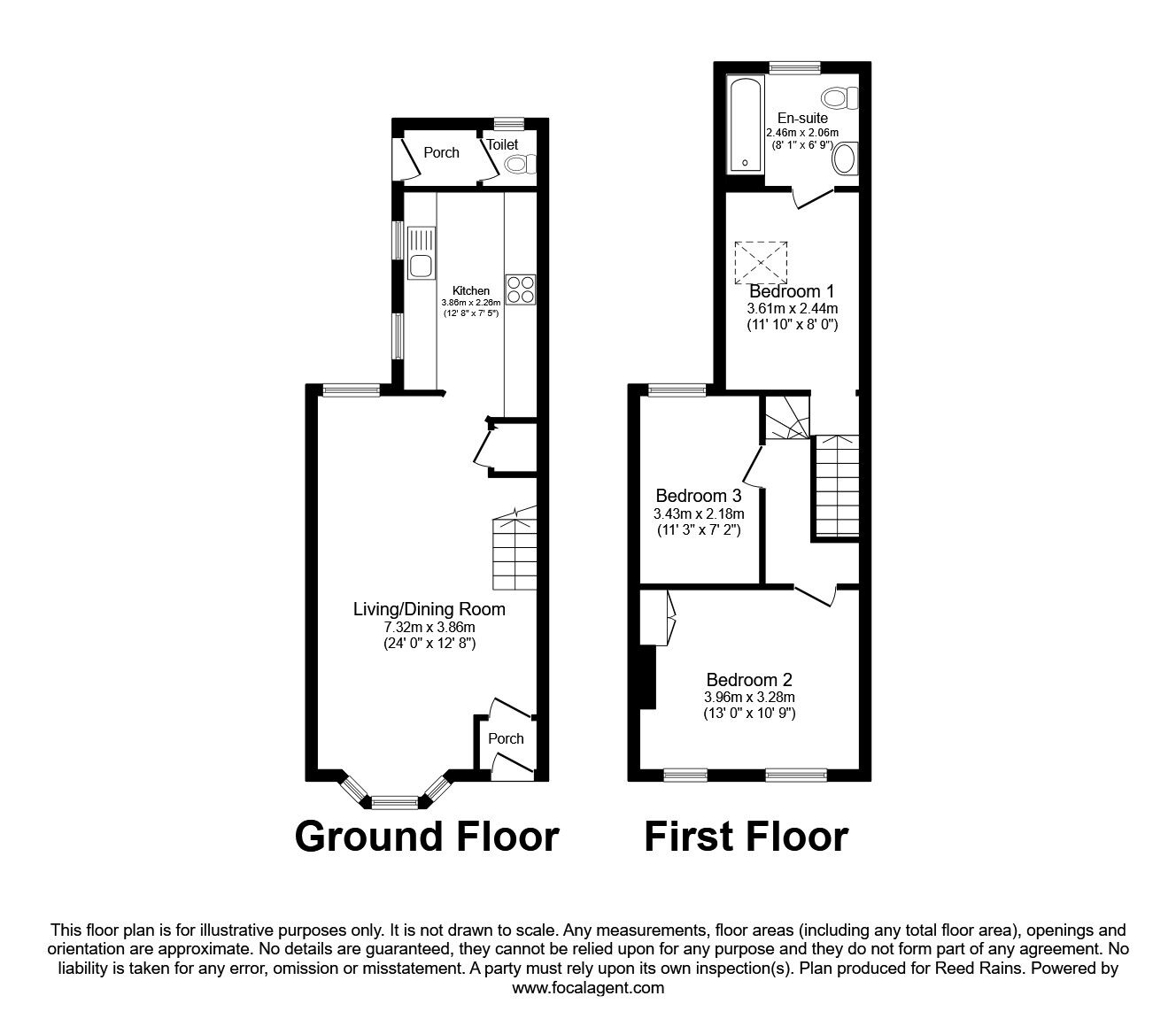 Floorplan of 2 bedroom Mid Terrace House to rent, St. Margarets Terrace, Rye, East Sussex, TN31