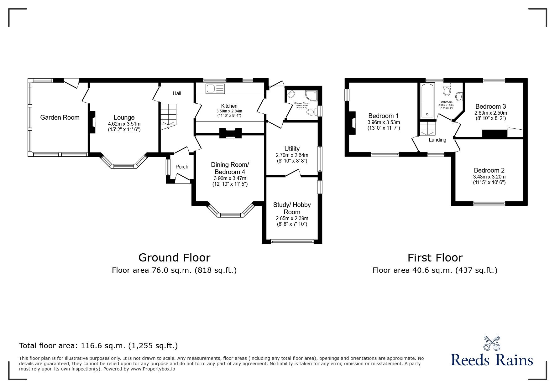 Floorplan of 3 bedroom Detached House for sale, Lydd Road, Camber, Rye, TN31