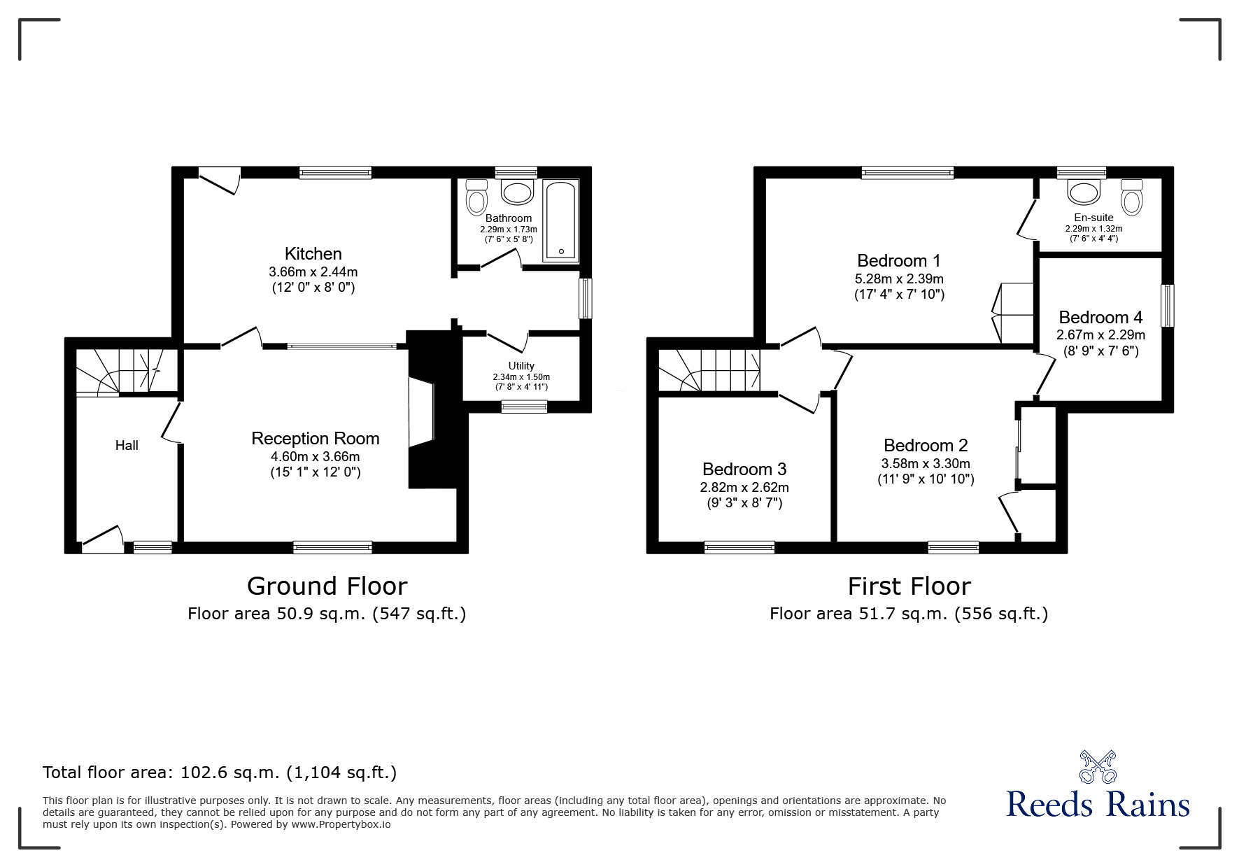 Floorplan of 4 bedroom Semi Detached House for sale, Bartletts Cottages, Main Street, Rye, TN31