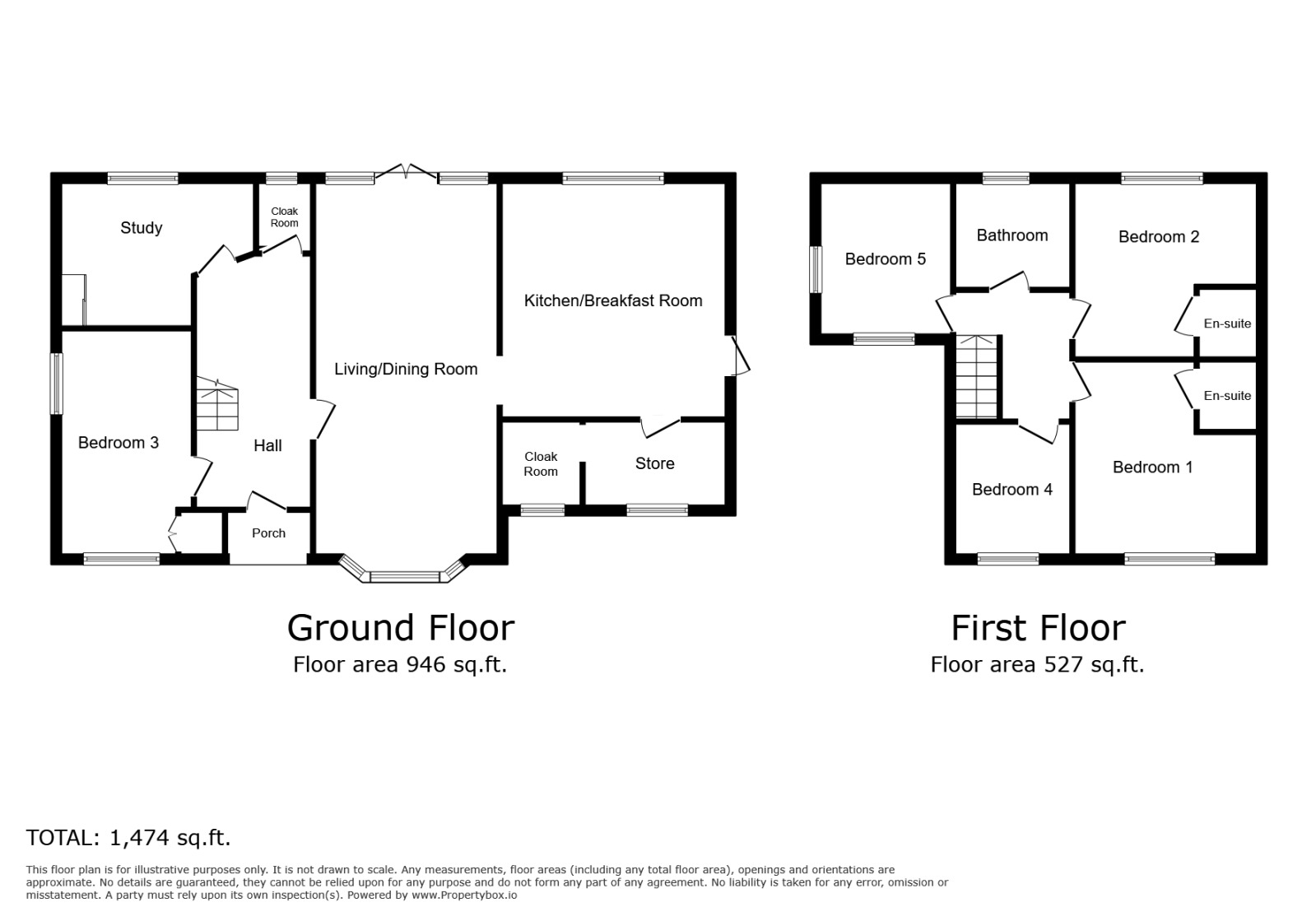 Floorplan of 5 bedroom Detached House for sale, Old Brickyard, Rye, East Sussex, TN31