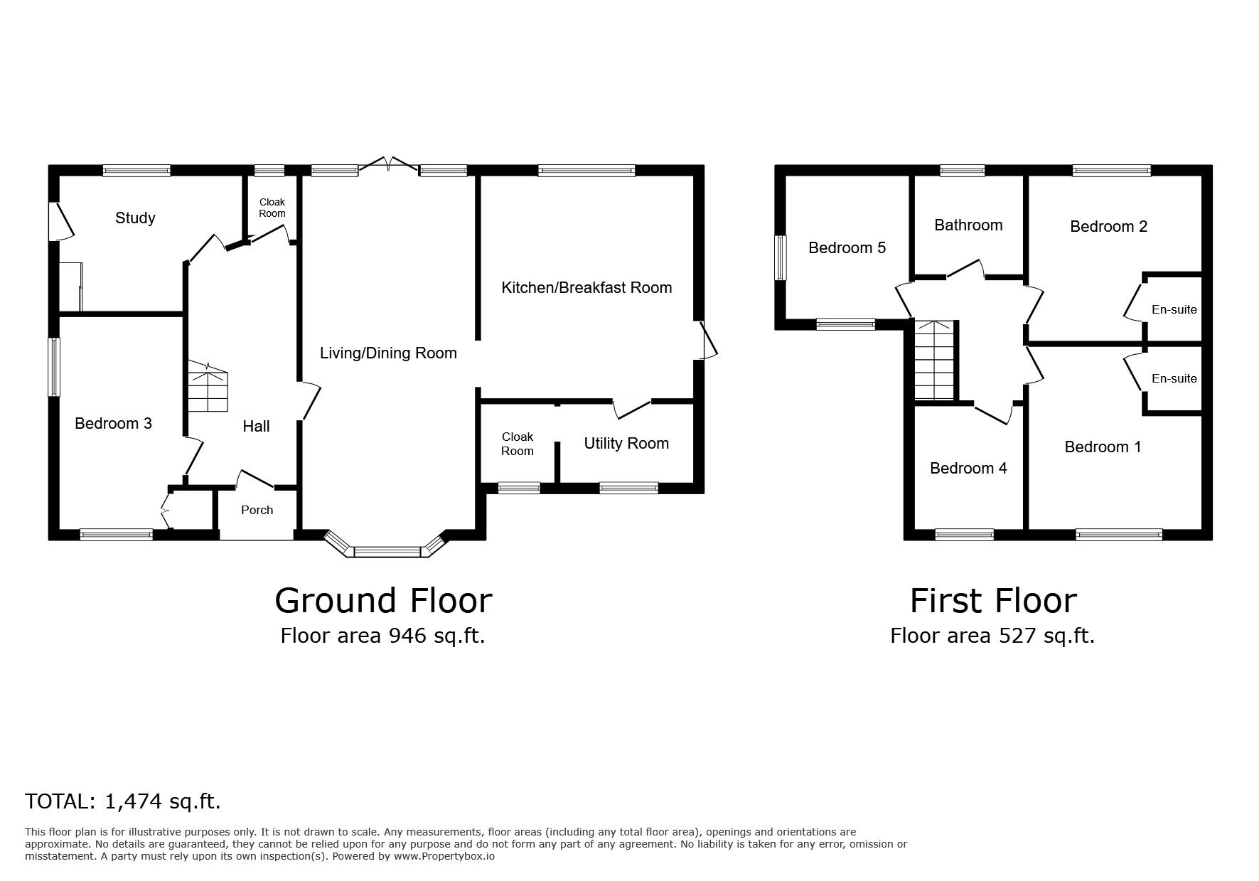 Floorplan of 5 bedroom Detached House for sale, Old Brickyard, Rye, East Sussex, TN31