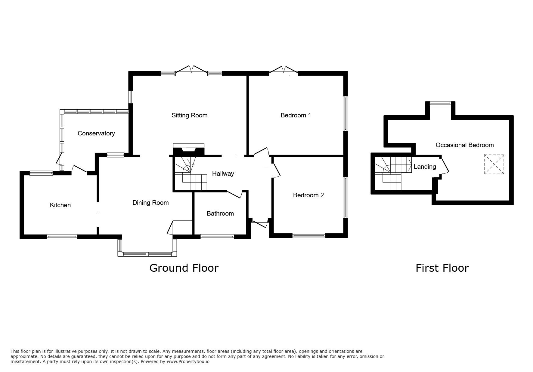 Floorplan of 3 bedroom Detached Bungalow for sale, Udimore Road, Rye, East Sussex, TN31