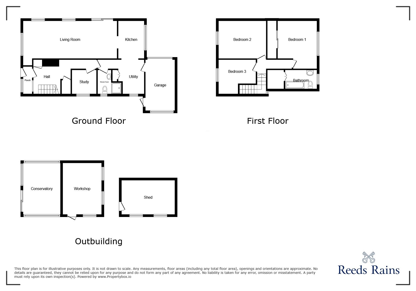 Floorplan of 4 bedroom Detached House for sale, Sea Road, Winchelsea Beach, East Sussex, TN36