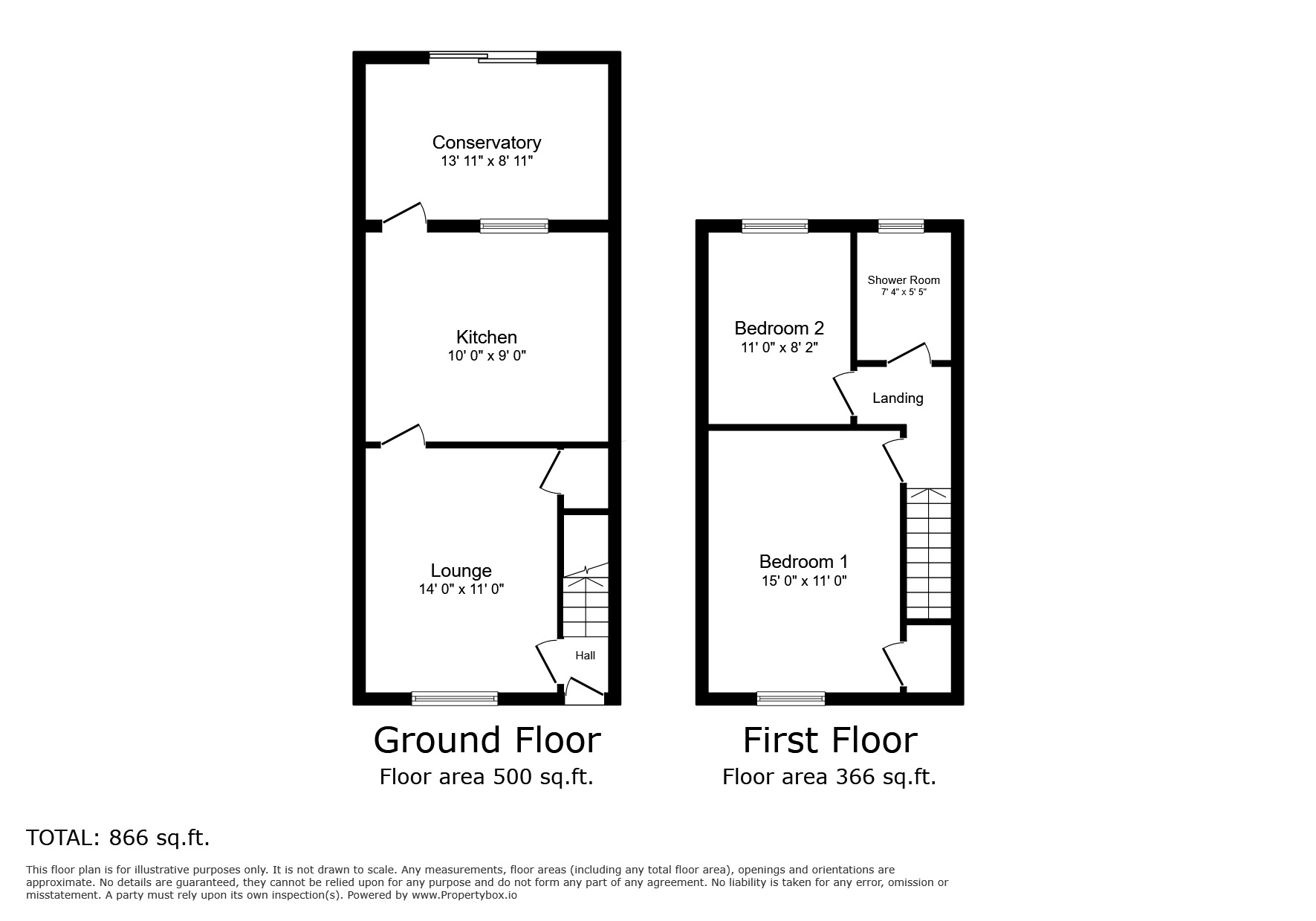 Floorplan of 2 bedroom Mid Terrace House for sale, Pett Level Road, Winchelsea Beach, Rother, TN36