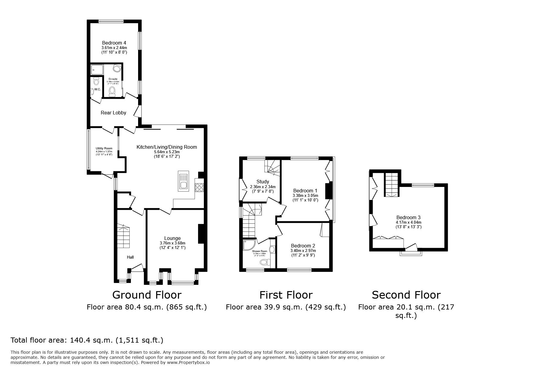 Floorplan of 4 bedroom Semi Detached House for sale, New Road, Rye, East Sussex, TN31
