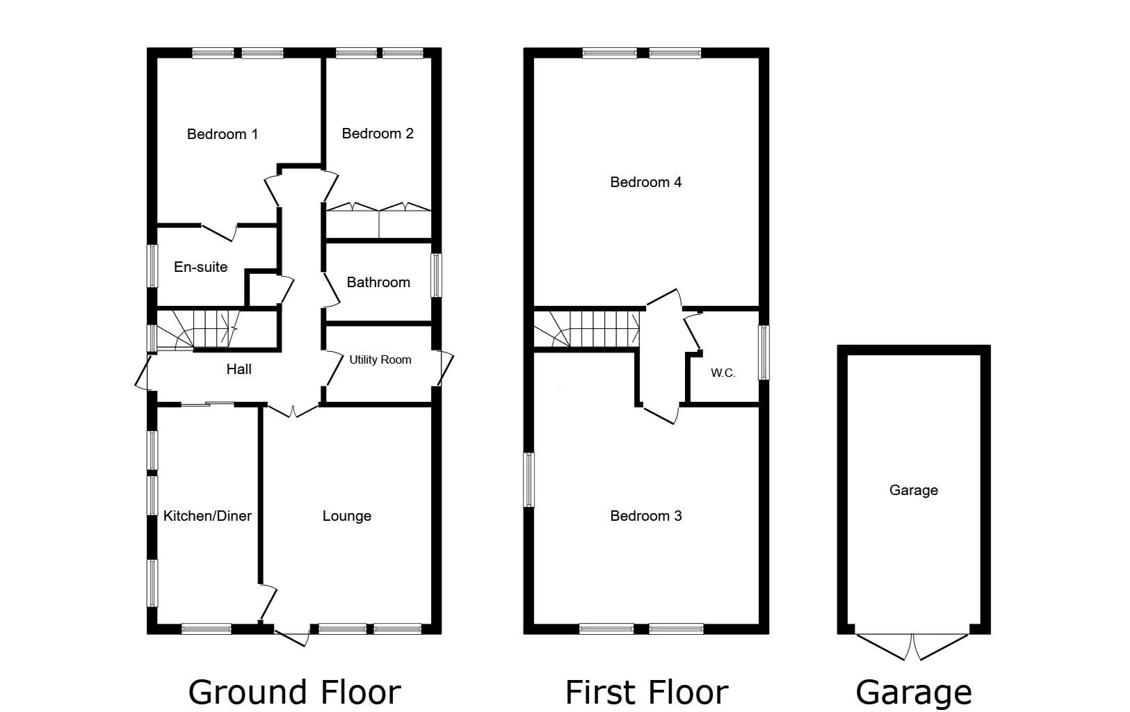 Floorplan of 4 bedroom Detached House for sale, Pett Road, Pett, East Sussex, TN35