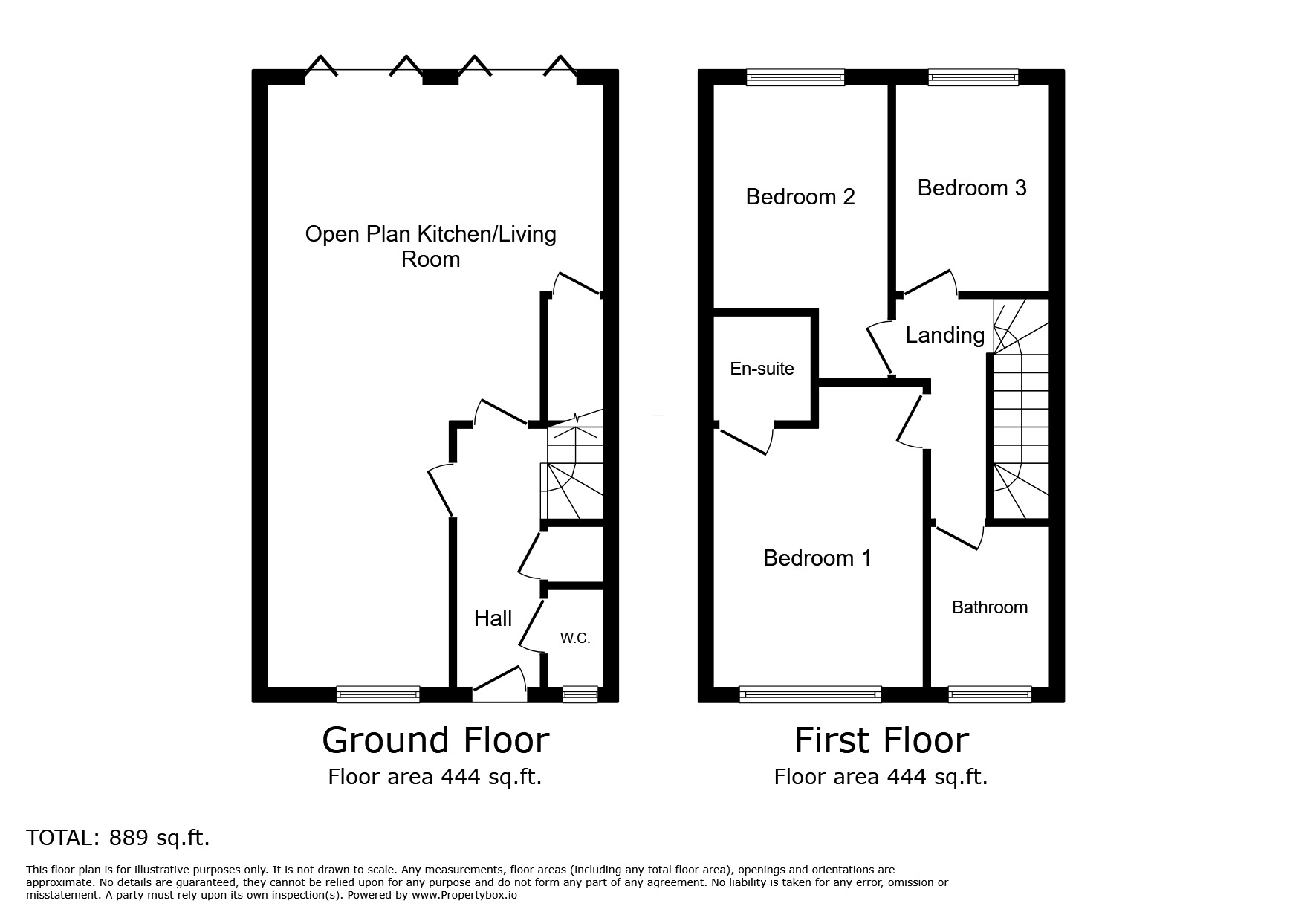 Floorplan of 3 bedroom Detached House for sale, Broad Oak, East Sussex, TN31