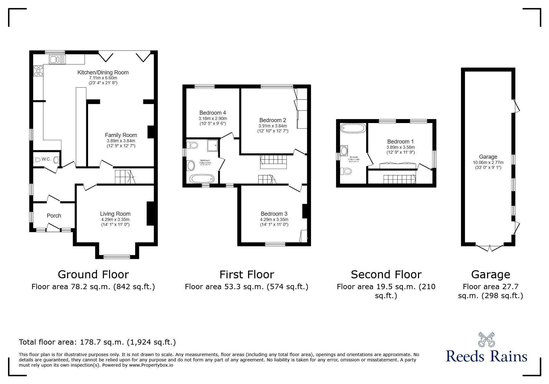 Floorplan of 4 bedroom Semi Detached House for sale, New Road, Rye, East Sussex, TN31