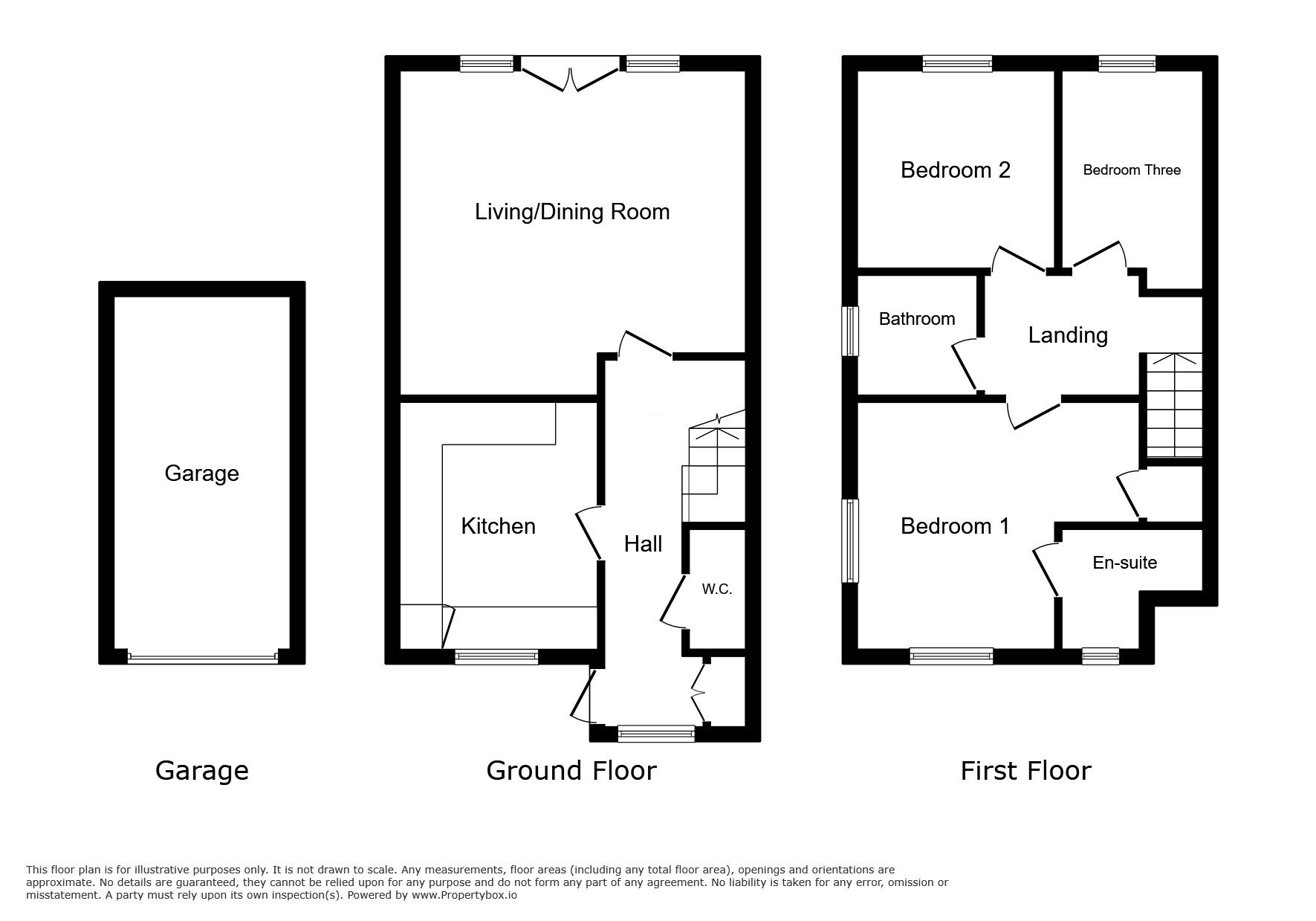 Floorplan of 3 bedroom Semi Detached House for sale, Ewe and Lamb Mews, Wittersham, Kent, TN30