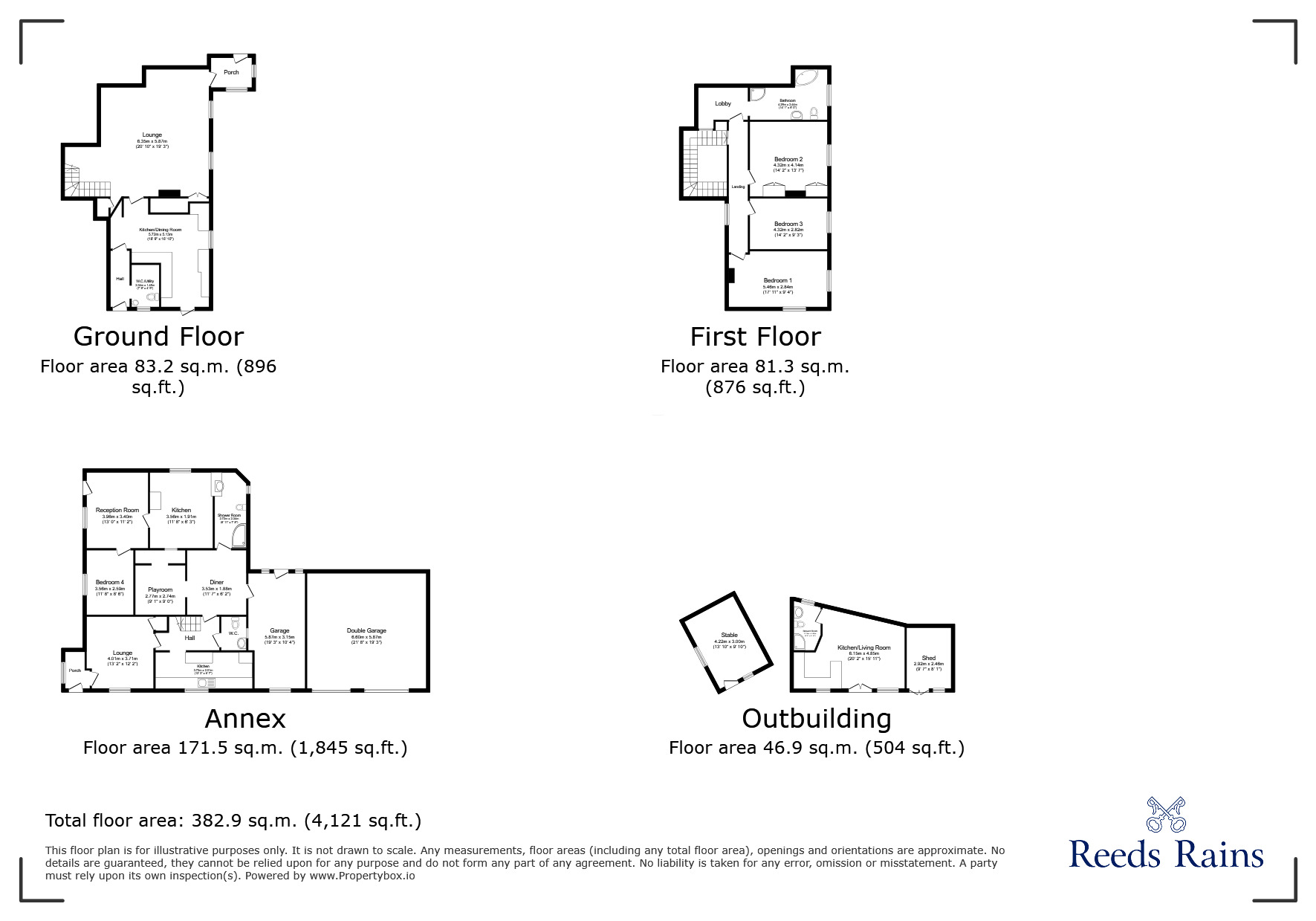 Floorplan of 5 bedroom Detached House for sale, High Street, Lydd, Kent, TN29